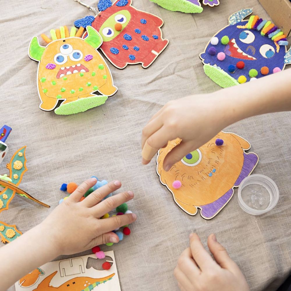 Kreativ Set Dekoration – Lustige Monster basteln für Kinder Creativ Company - malmichmunt.com