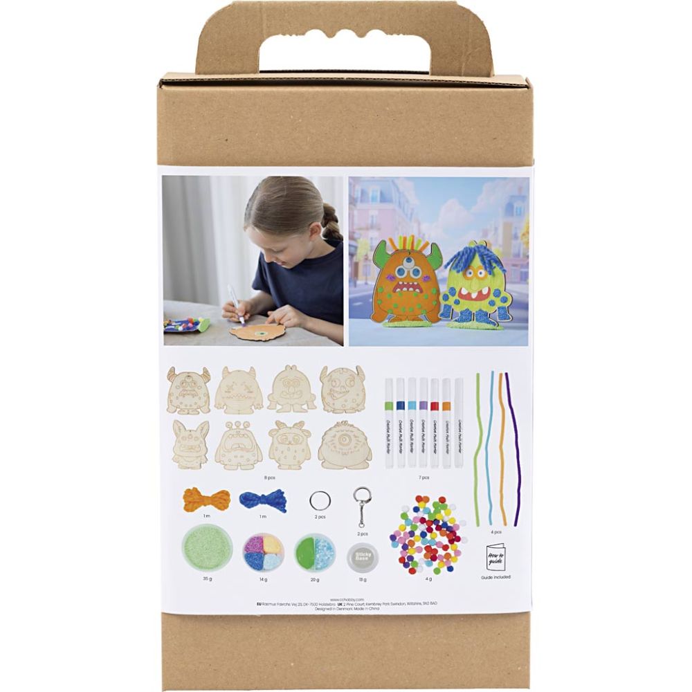 Kreativ Set Dekoration – Lustige Monster basteln für Kinder Creativ Company - malmichmunt.com