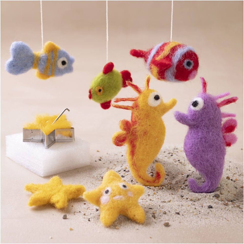 Kreativ Set Nadelfilzen – Süße Tiere im Wasser filzen Creativ Company - malmichmunt.com