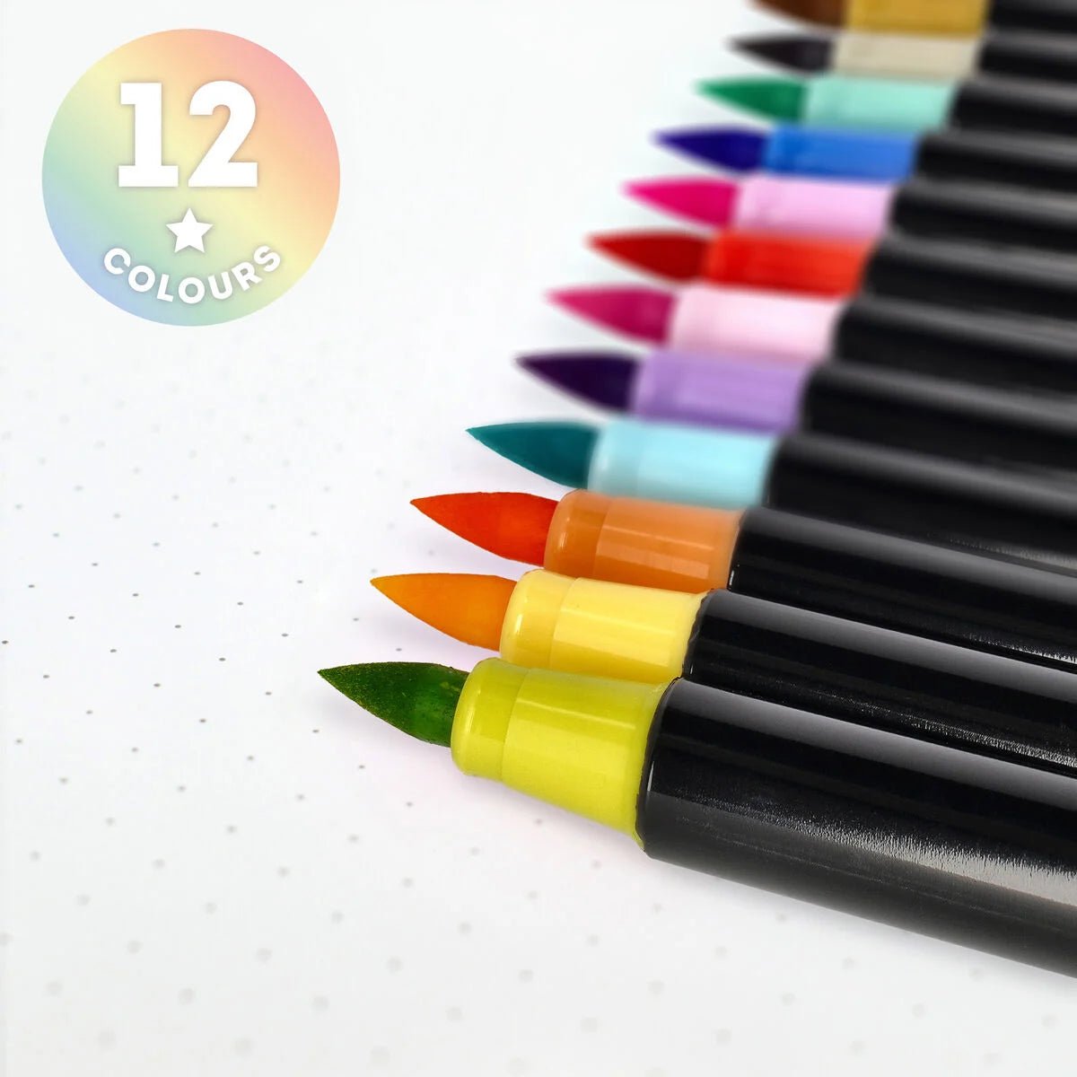 Legami 12 Filzstifte mit Pinselspitze - Pastel Colours Legami - malmichmunt.com
