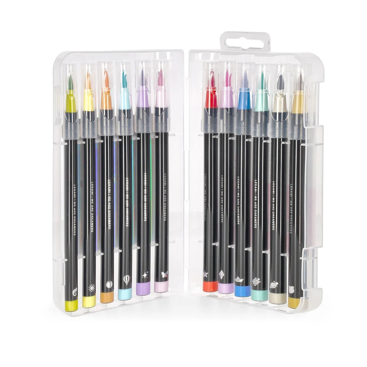 Legami 12 Filzstifte mit Pinselspitze - Pastel Colours Legami - malmichmunt.com