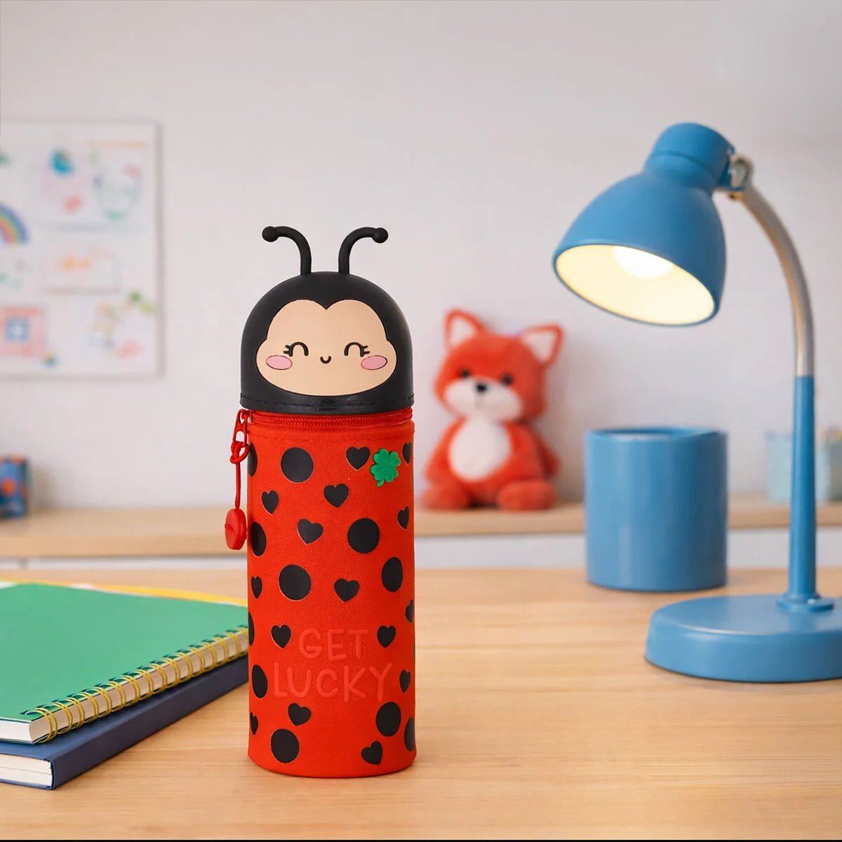 Legami 2 - in - 1 - Federmäppchen aus Silikon - Marienkäfer Legami - malmichmunt.com