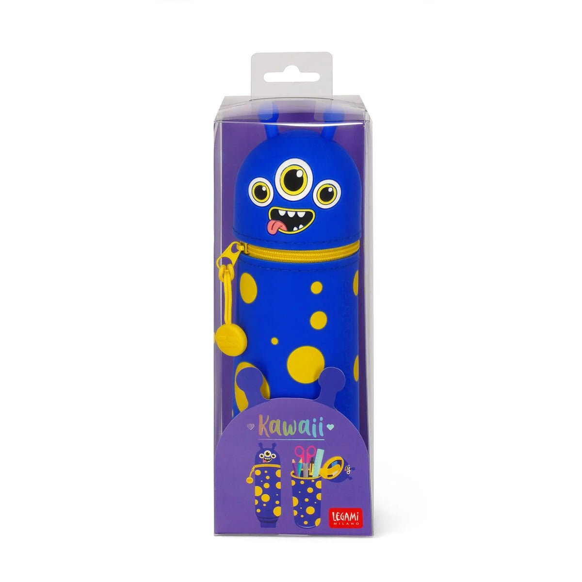 Legami 2 - in - 1 - Federmäppchen aus Silikon - Monster Legami - malmichmunt.com