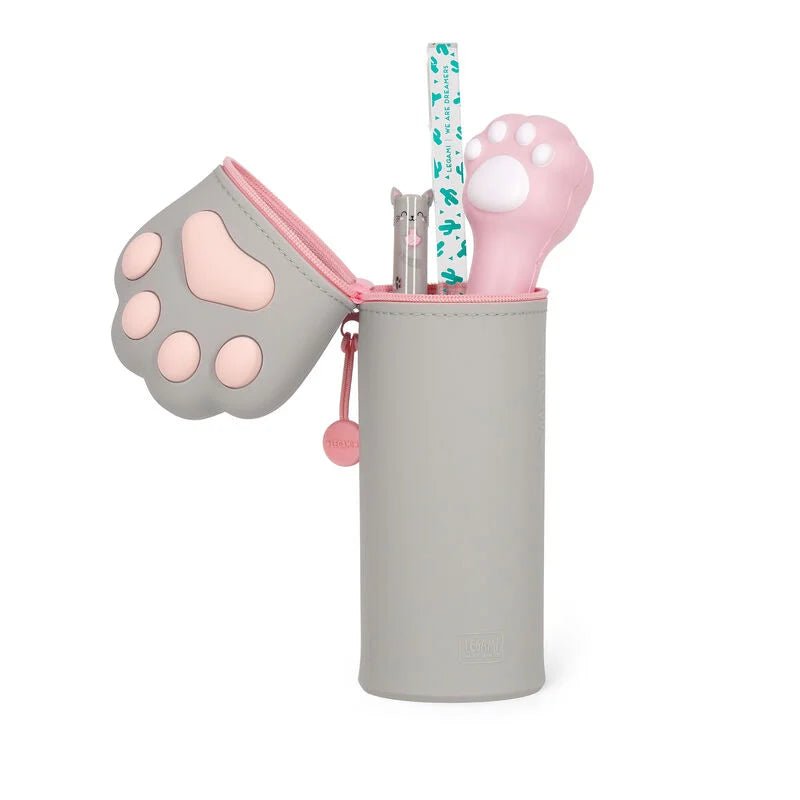 Legami 2 - in - 1 - Federmäppchen aus Silikon - Pfote Legami - malmichmunt.com