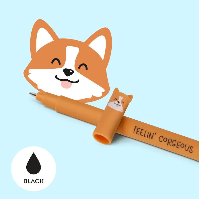 Legami Löschbarer Gelstift - Motiv Corgi Legami - malmichmunt.com