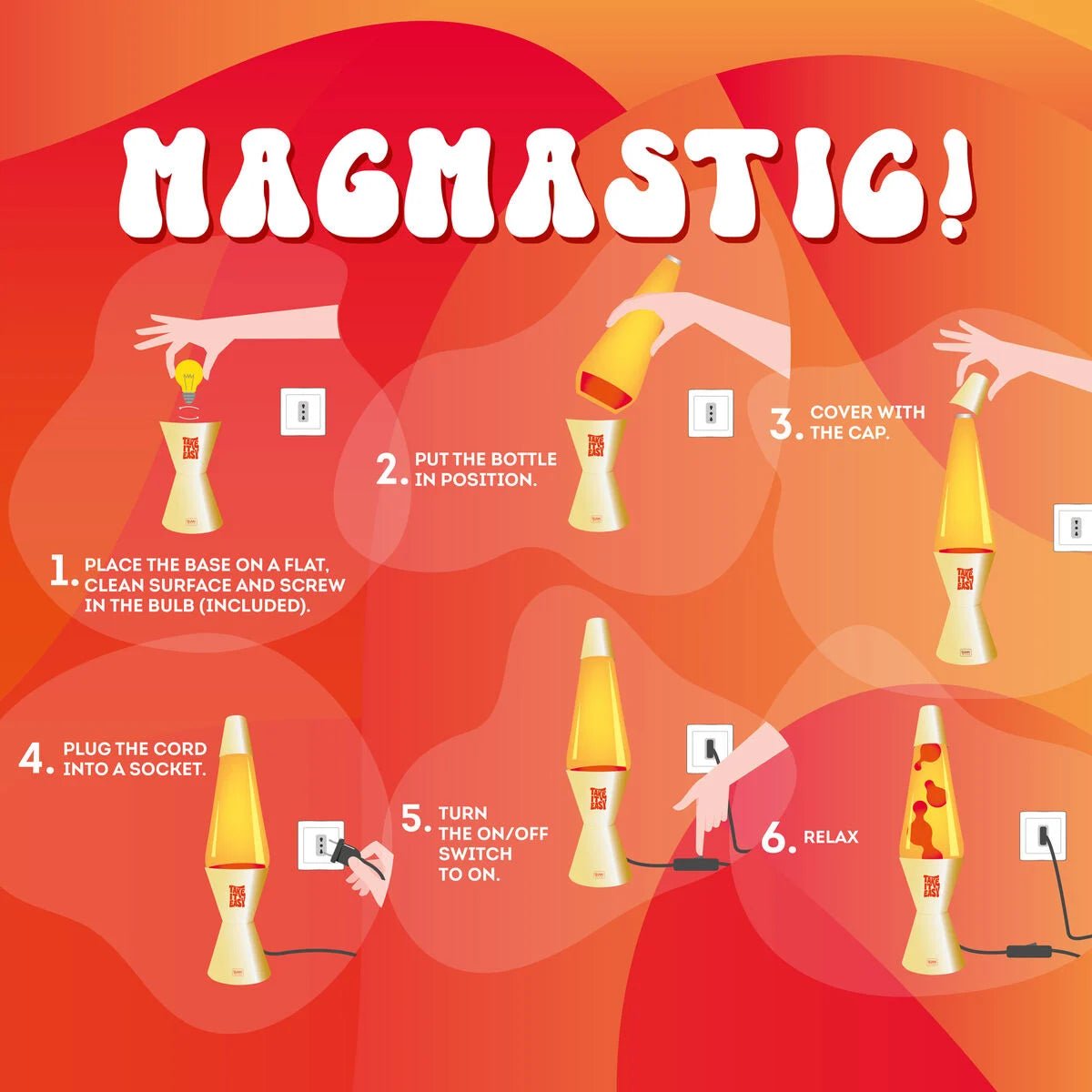 Legami Magmastic! Lavalampe - Gold Legami - malmichmunt.com