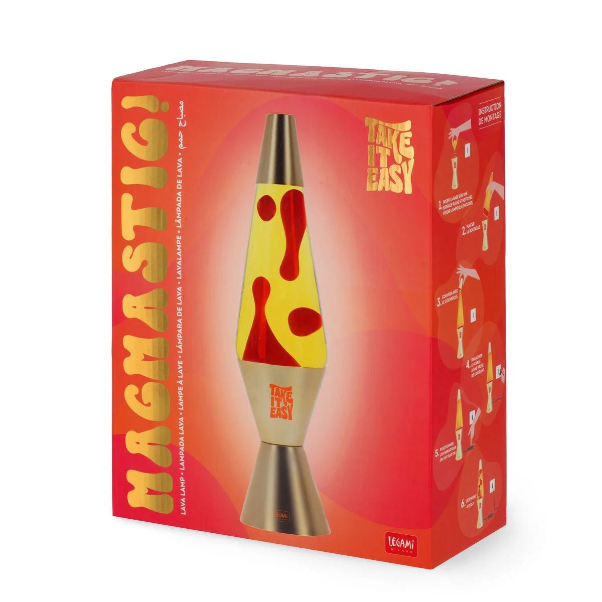 Legami Magmastic! Lavalampe - Gold Legami - malmichmunt.com