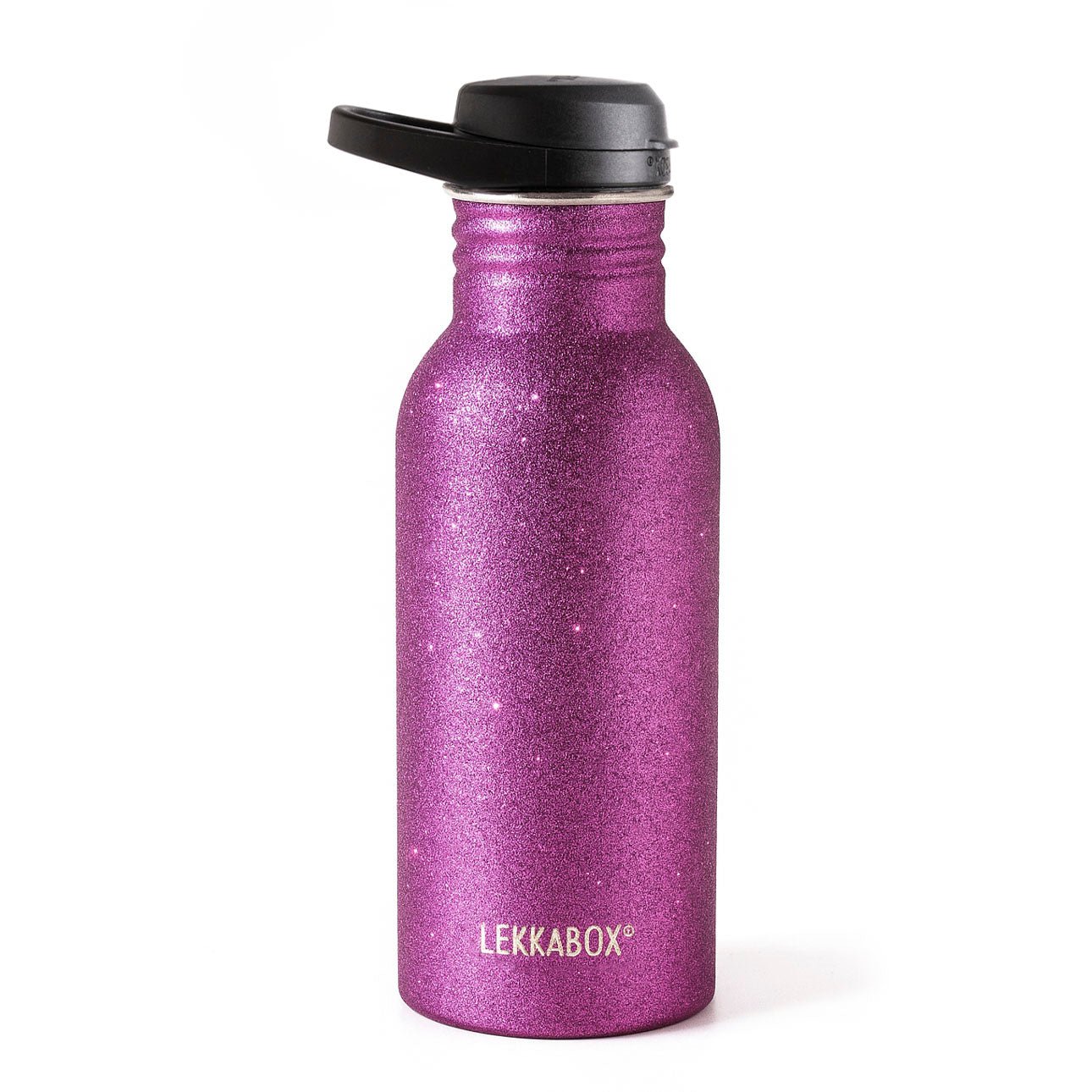 LEKKABOX® Go Glitzer - Trinkflasche – Pink 500ml Lekkabox - malmichmunt.com