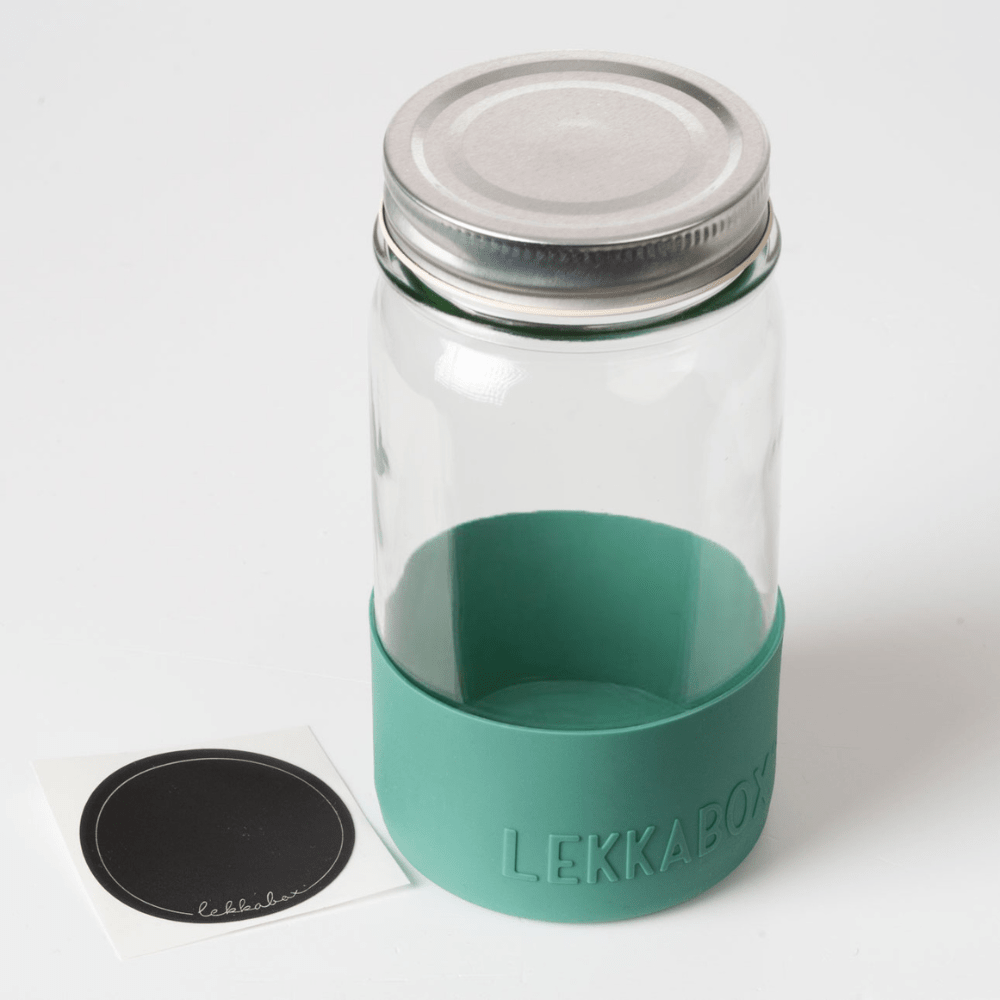 LEKKABOX® Meal Prep Glas mit Bumper, 500ml - Forest Lekkabox - malmichmunt.com