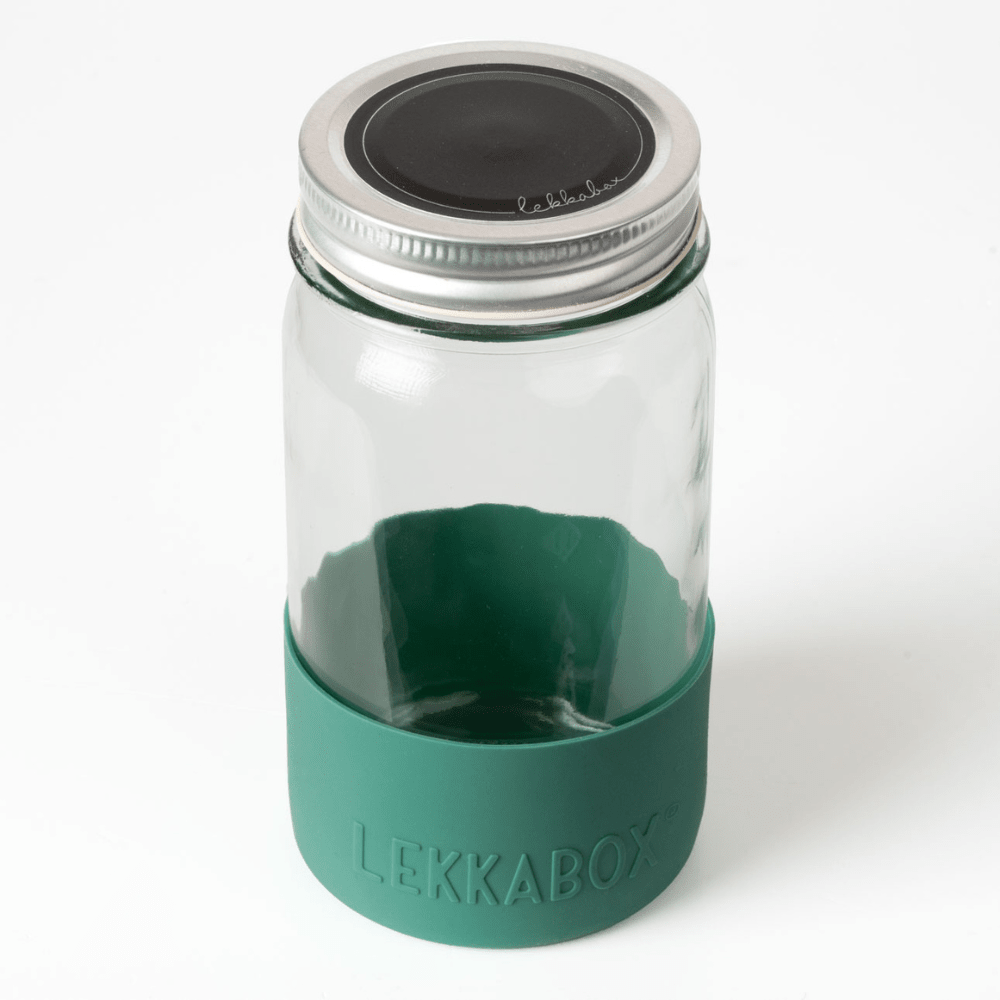 LEKKABOX® Meal Prep Glas mit Bumper, 500ml - Forest Lekkabox - malmichmunt.com