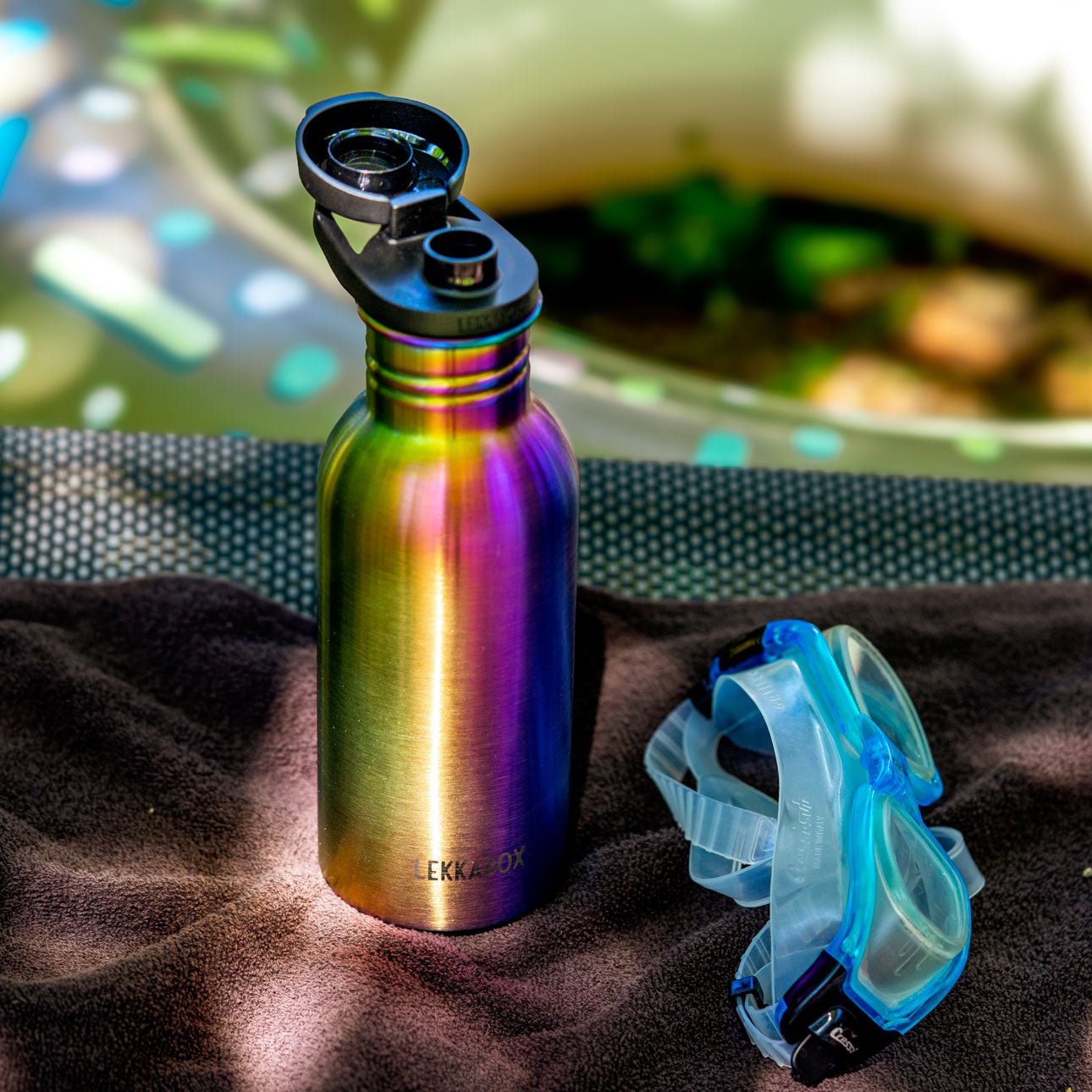 LEKKABOX® Trinkflasche – Rainbow Lekkabox - malmichmunt.com