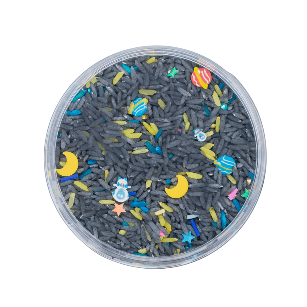 Leukmetletters - Sensorik-Spielreis – Weltraum-Mix Leukmetletters - malmichmunt.com