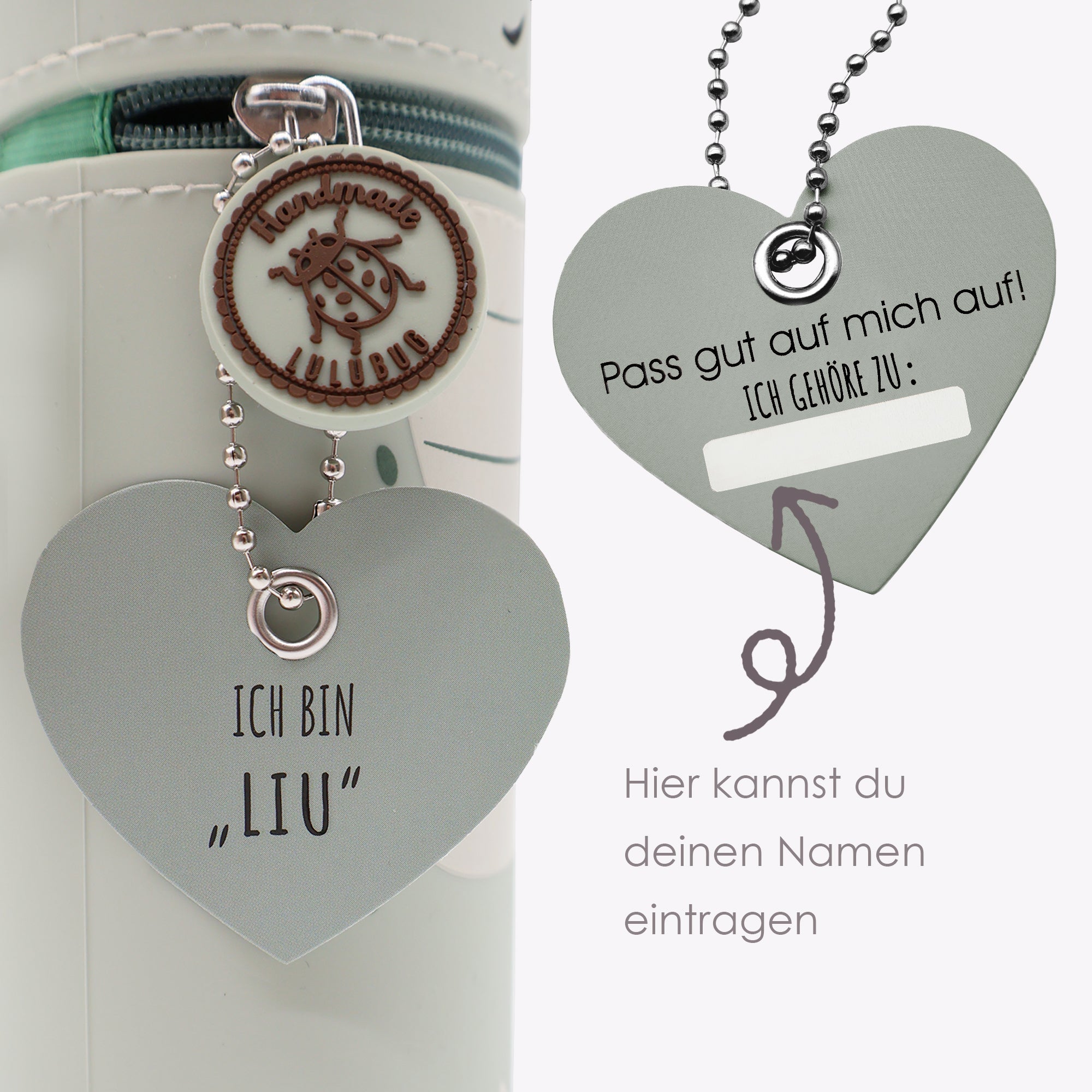 Lulubug lustiges Federmäppchen aus Silikon - Drache "Liu" Bell Trade - malmichmunt.com