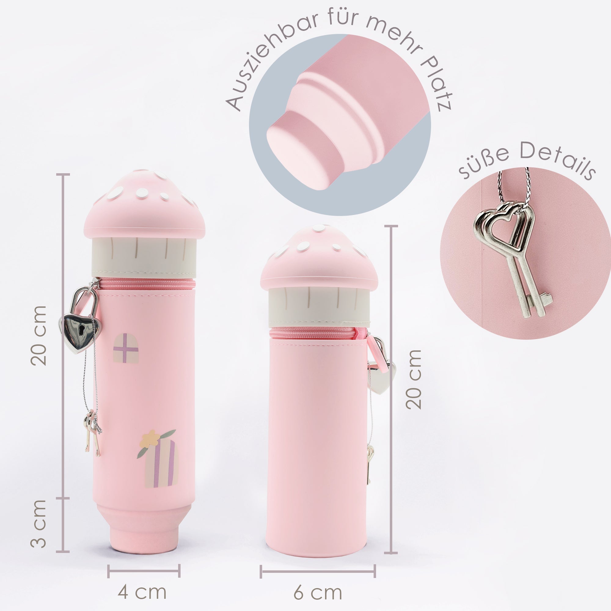 Lulubug lustiges Federmäppchen aus Silikon - Haus "Hüsli" Bell Trade - malmichmunt.com