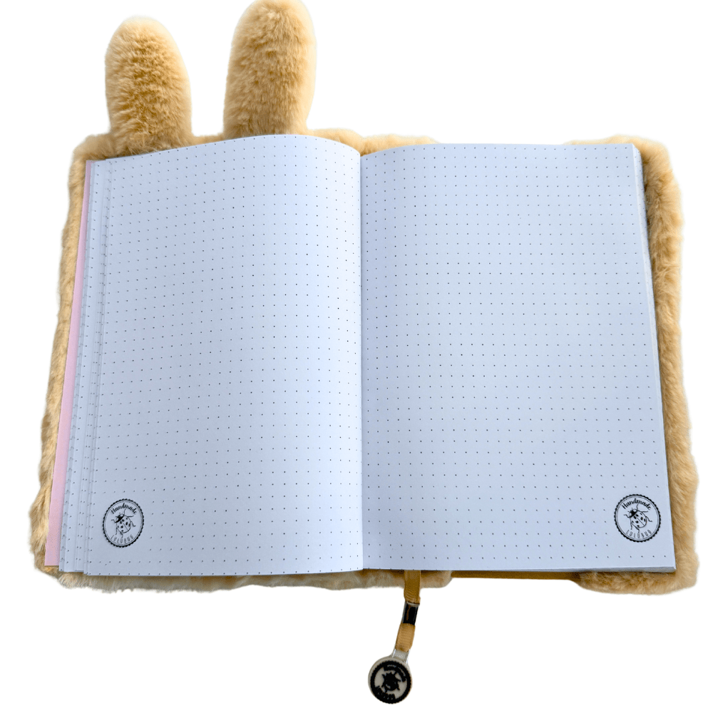 Lulubug Plüsch - Notizbuch Hase „Hoppy“ rosa Bell Trade - malmichmunt.com