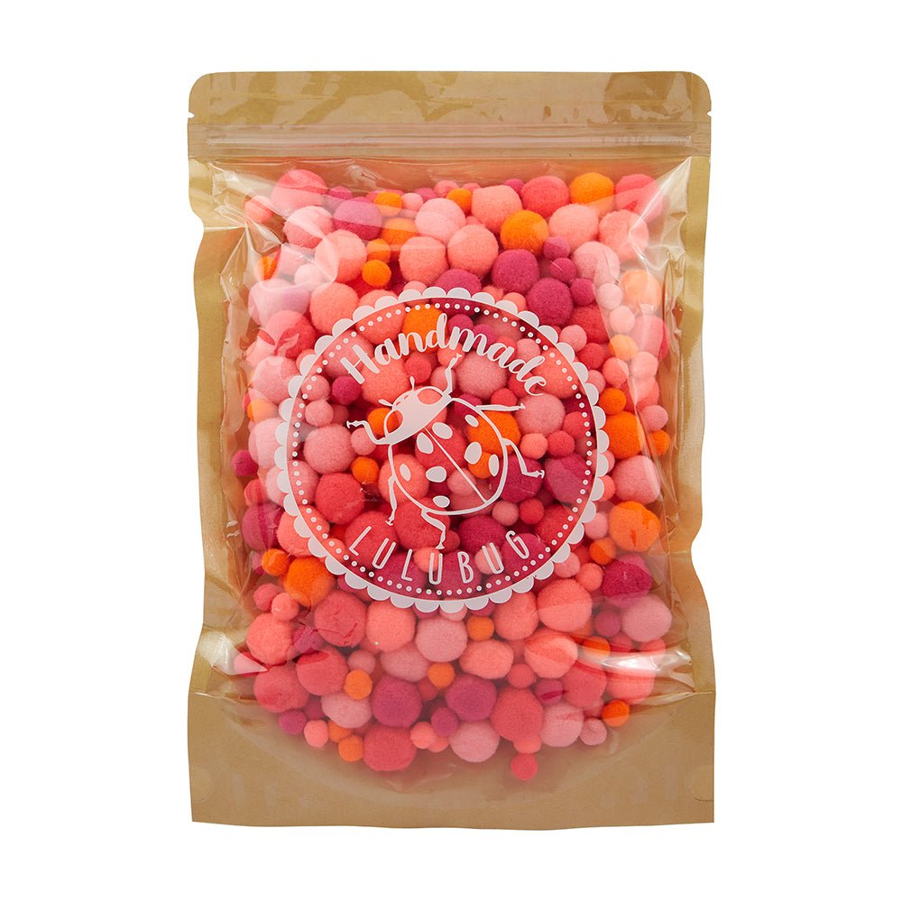 Lulubug PomPon Set, 500 Stück "Neon" Bell Trade - malmichmunt.com