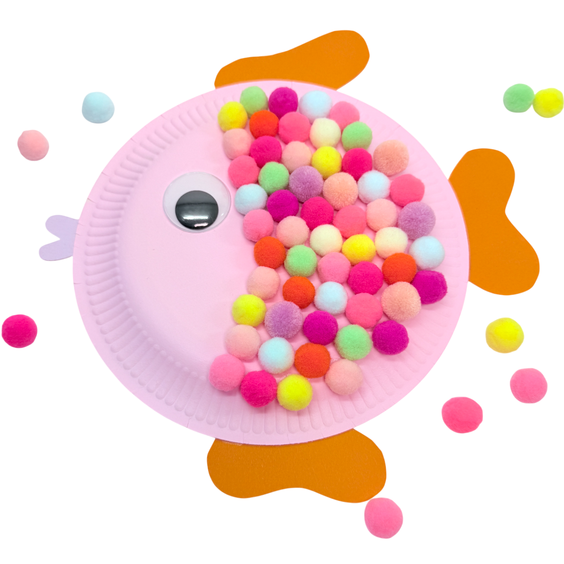 Lulubug PomPon Set, 500 Stück "Pastell" Bell Trade - malmichmunt.com