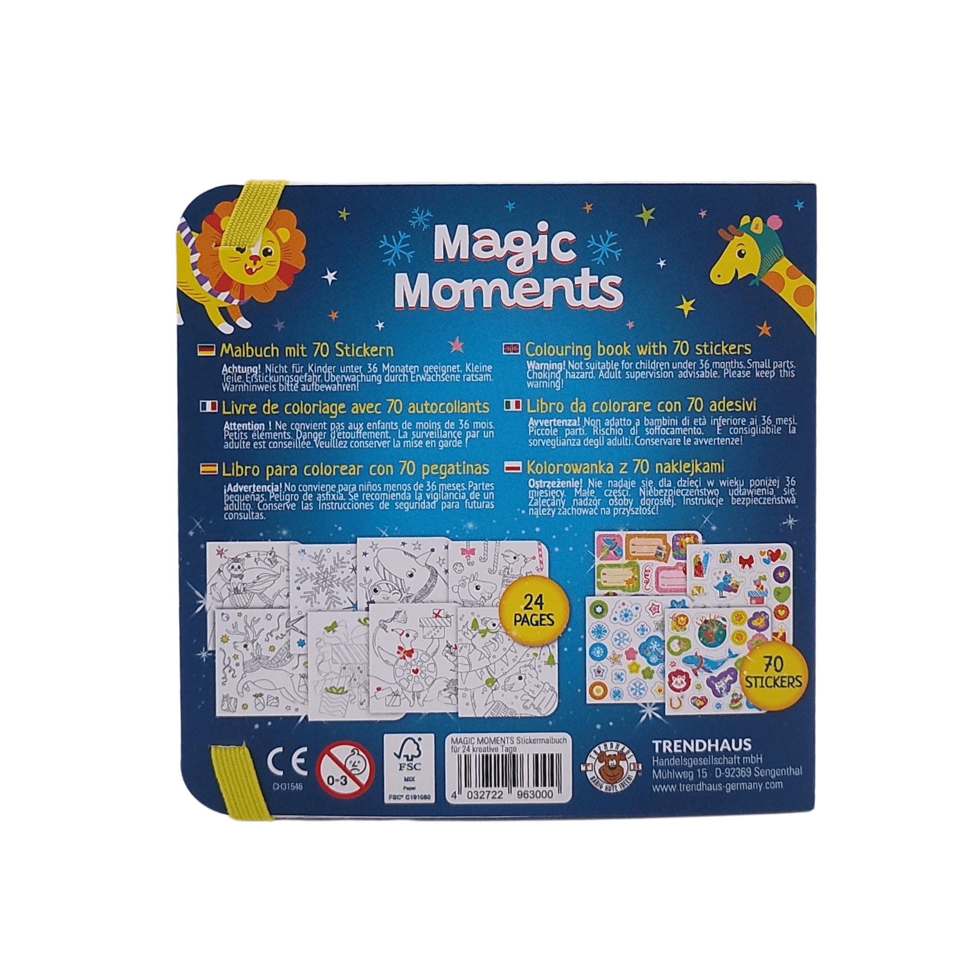 Magic Moments - Sticker Glitzer - Malbuch Trendhaus - malmichmunt.com