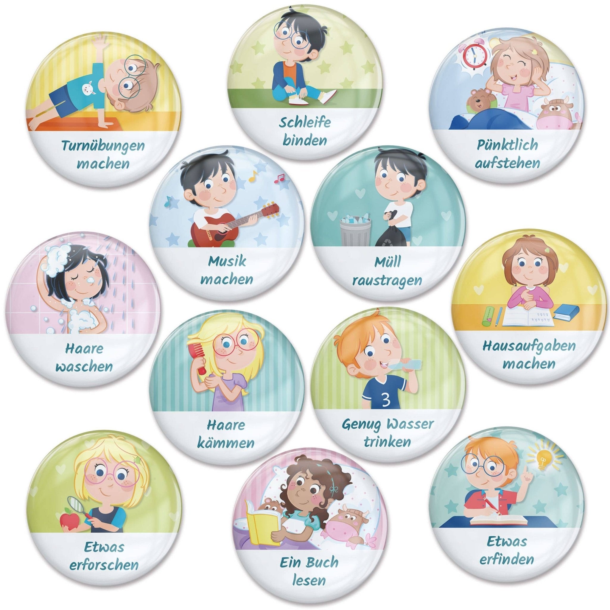 Magnet - Erweiterungs - Set "Kreativ & Selbstständig" Papierdrachen - malmichmunt.com