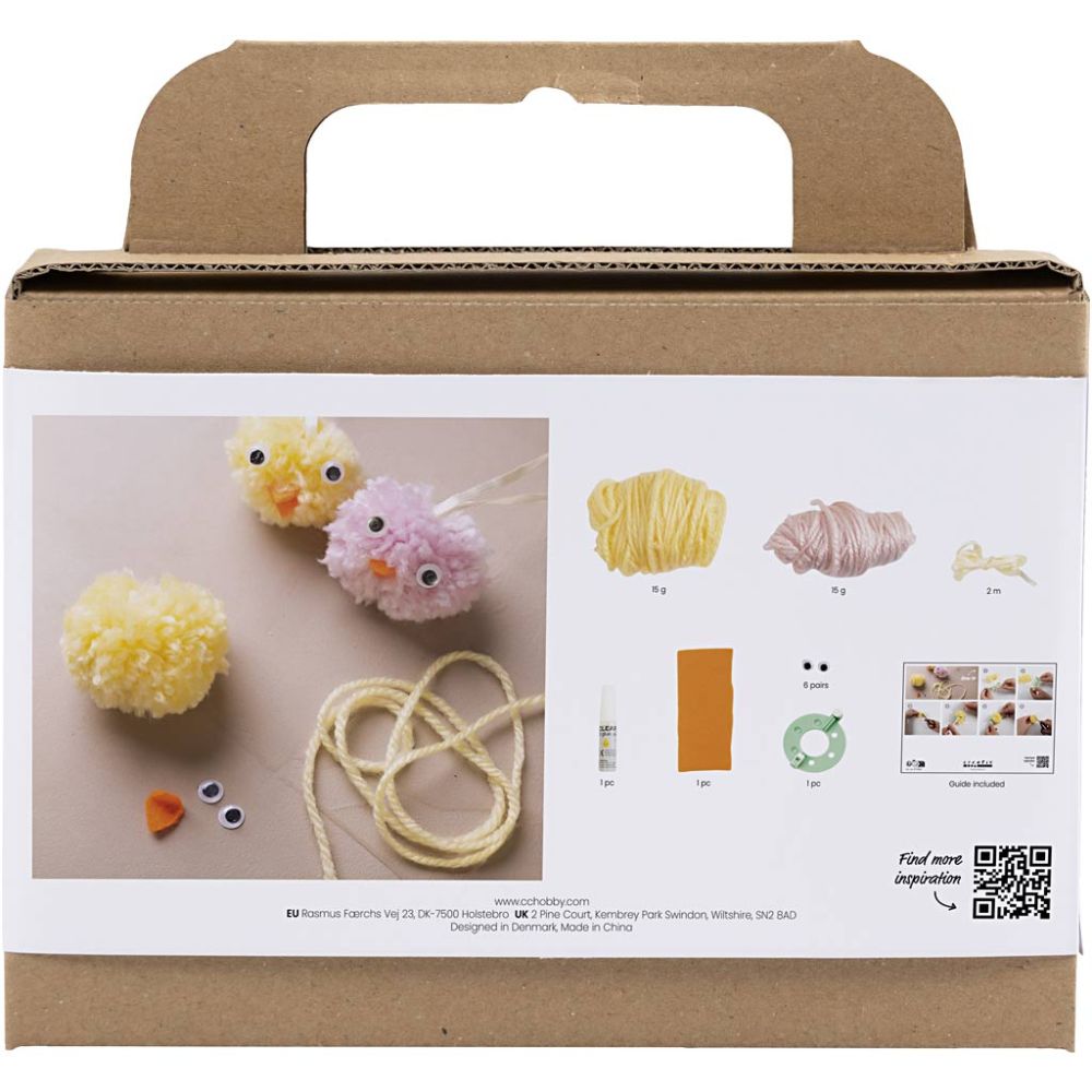 Mini Kreativ Set Pompons – Süße Küken selber basteln Creativ Company - malmichmunt.com