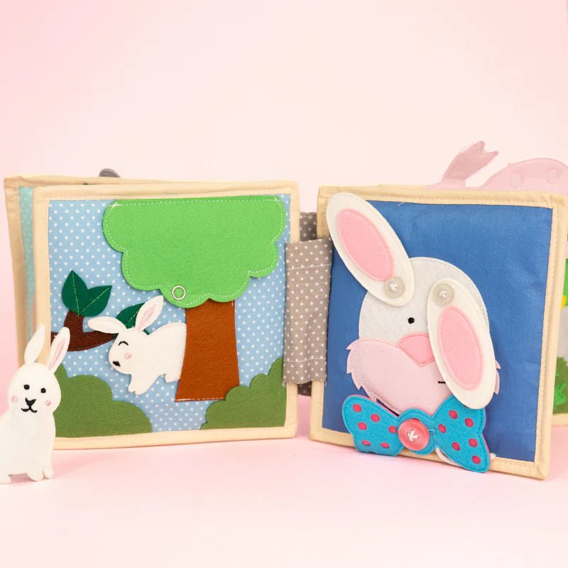 Mini Quiet Book "Funny Bunny" Jolly Designs - malmichmunt.com
