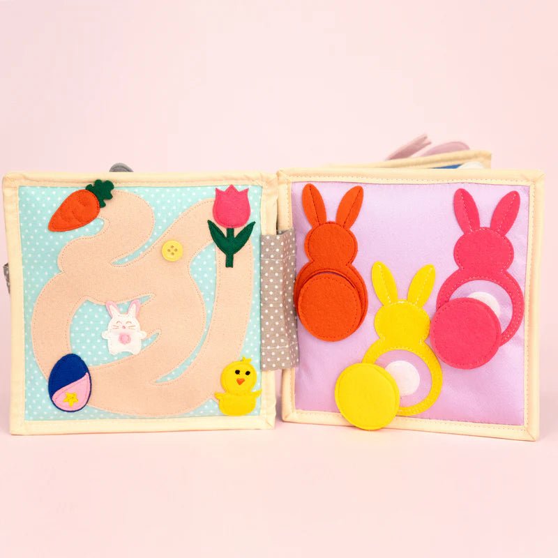 Mini Quiet Book "Funny Bunny" Jolly Designs - malmichmunt.com
