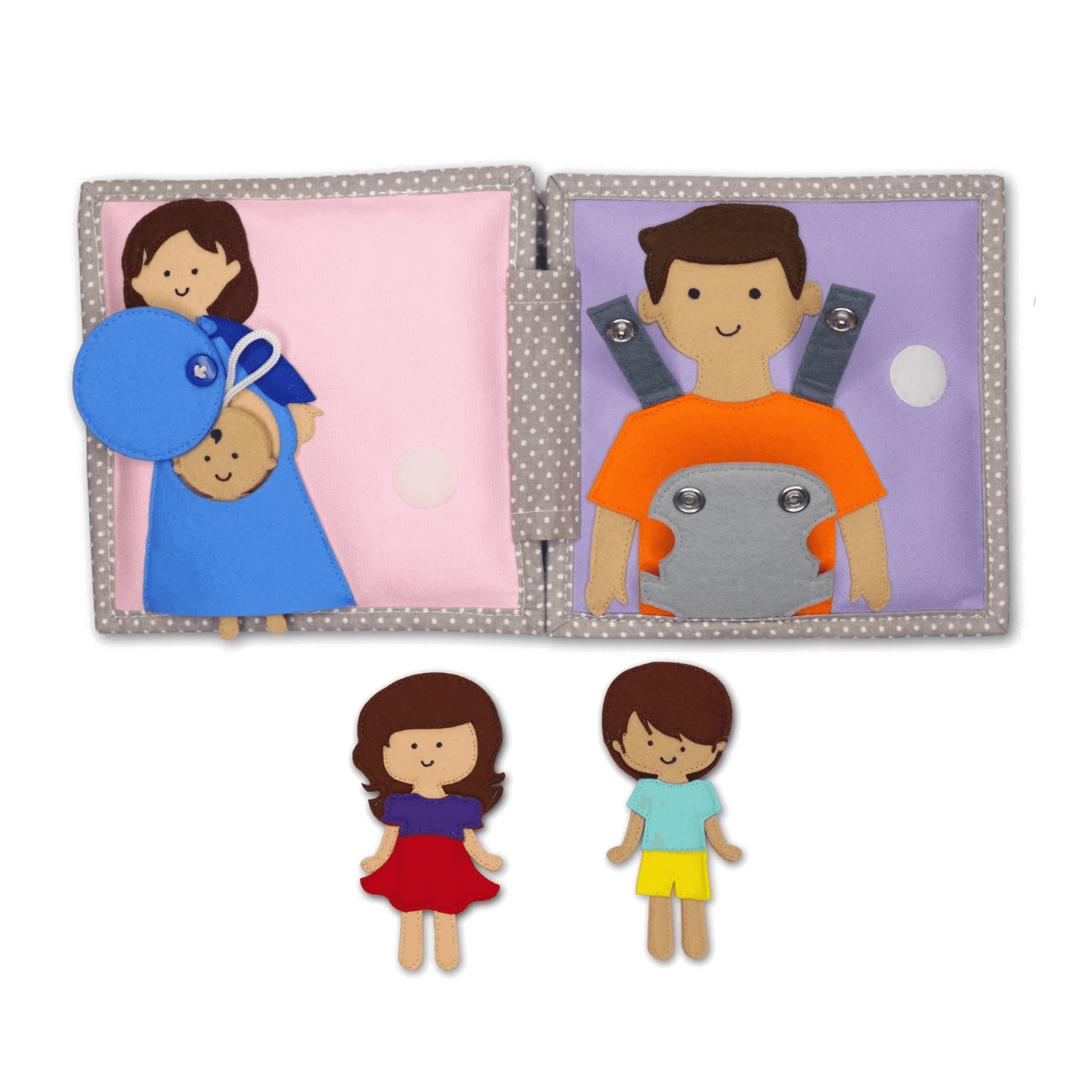 Mini Quiet Book "Jolly Baby" (ab 18 Monaten) Jolly Designs - malmichmunt.com