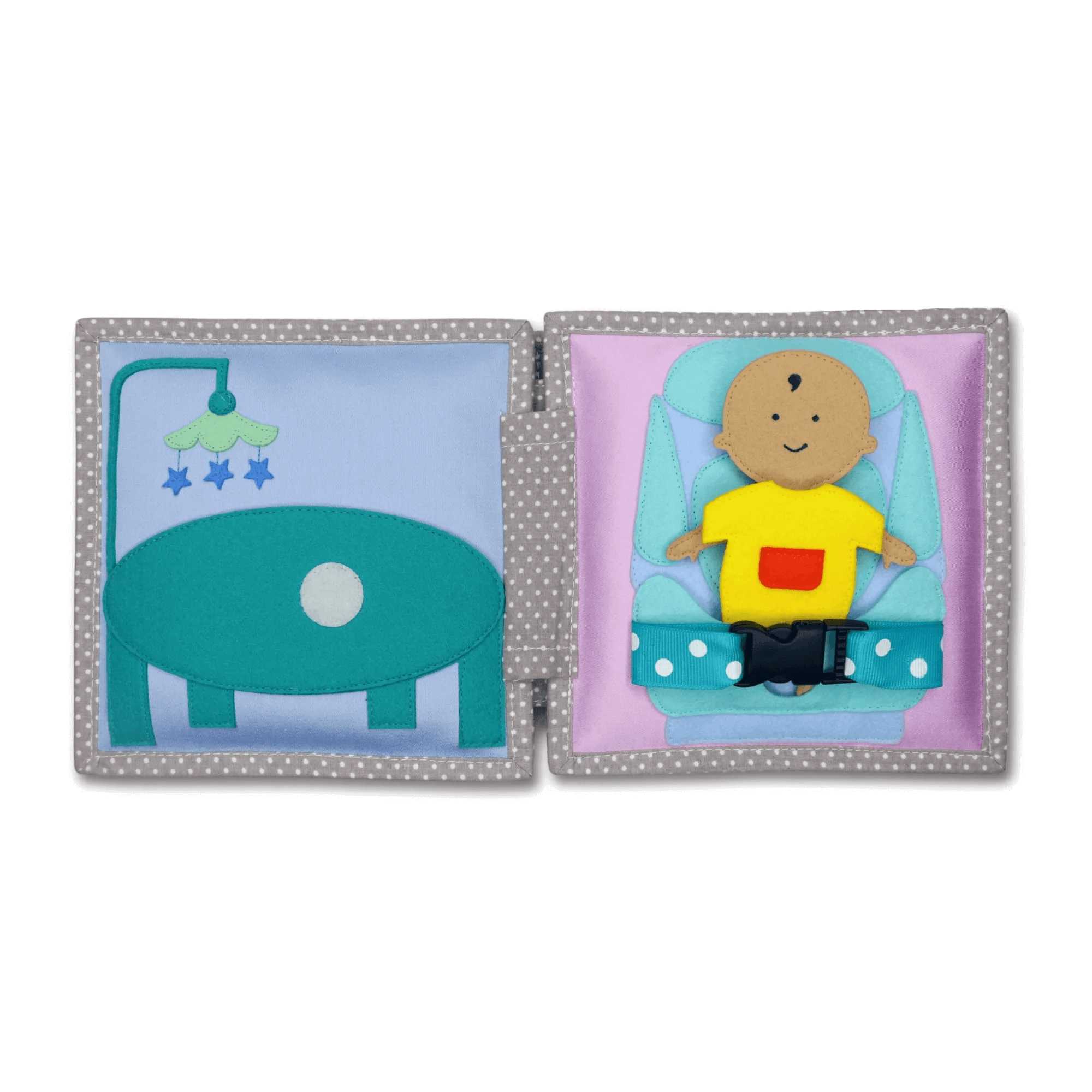 Mini Quiet Book "Jolly Baby" (ab 18 Monaten) Jolly Designs - malmichmunt.com