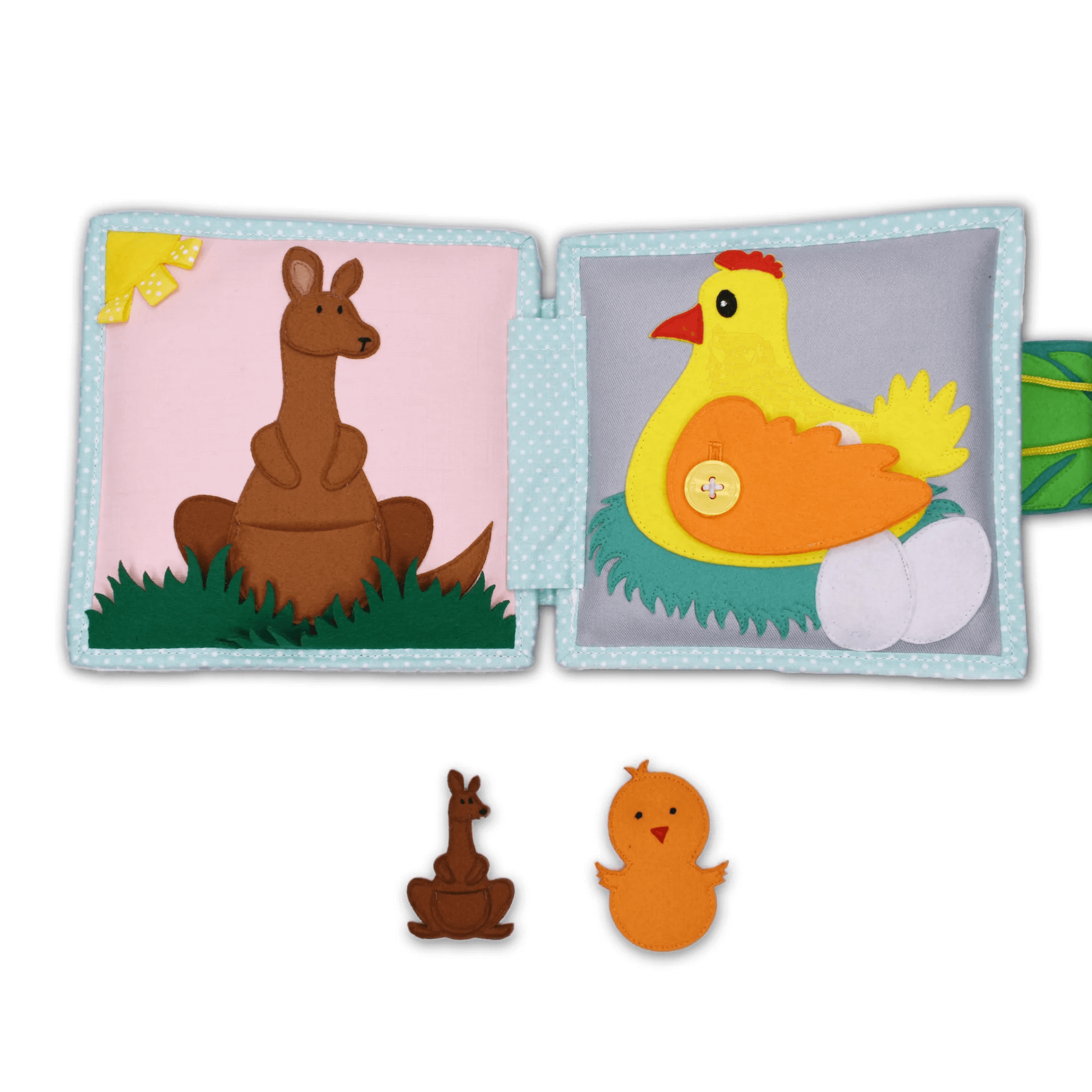 Mini Quiet Book "Jolly Jungle" (ab 18 Monaten) Jolly Designs - malmichmunt.com