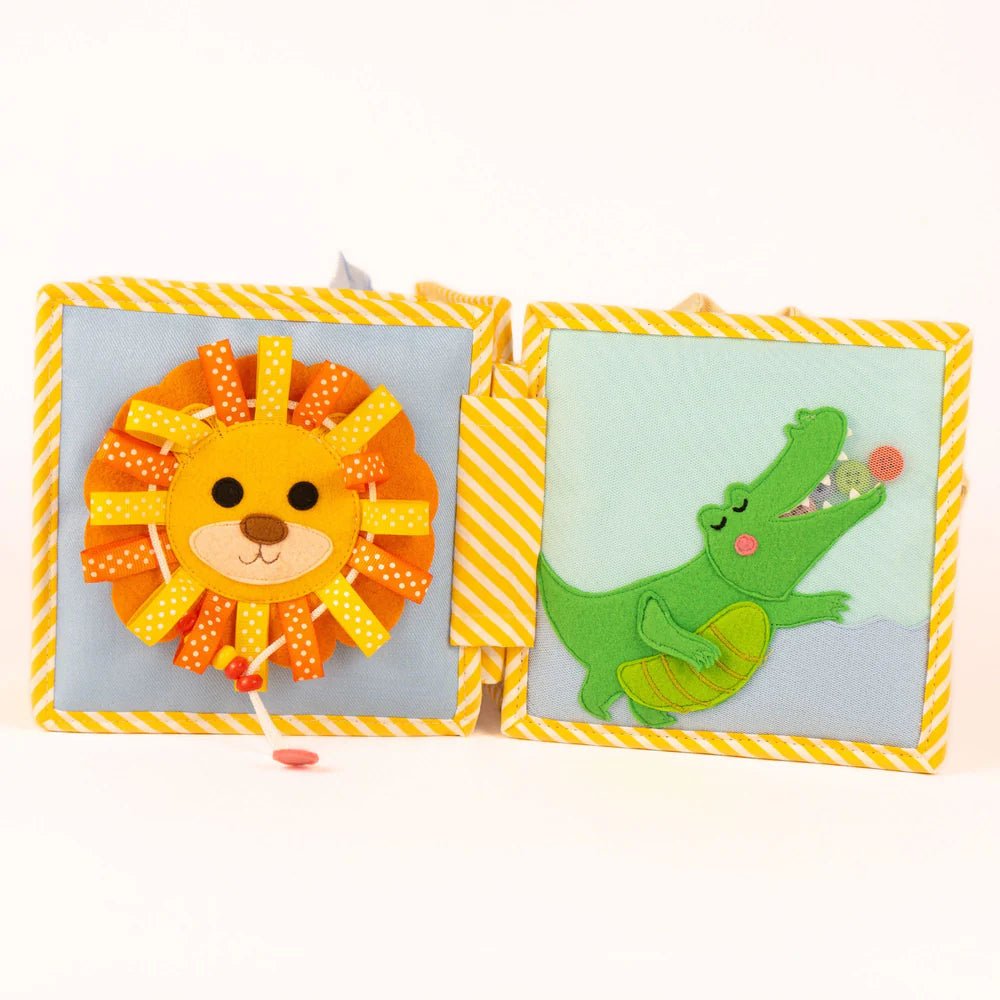 Mini Quiet Book "Kleine Buntschuppe" (ab 6 Monate) Jolly Designs - malmichmunt.com