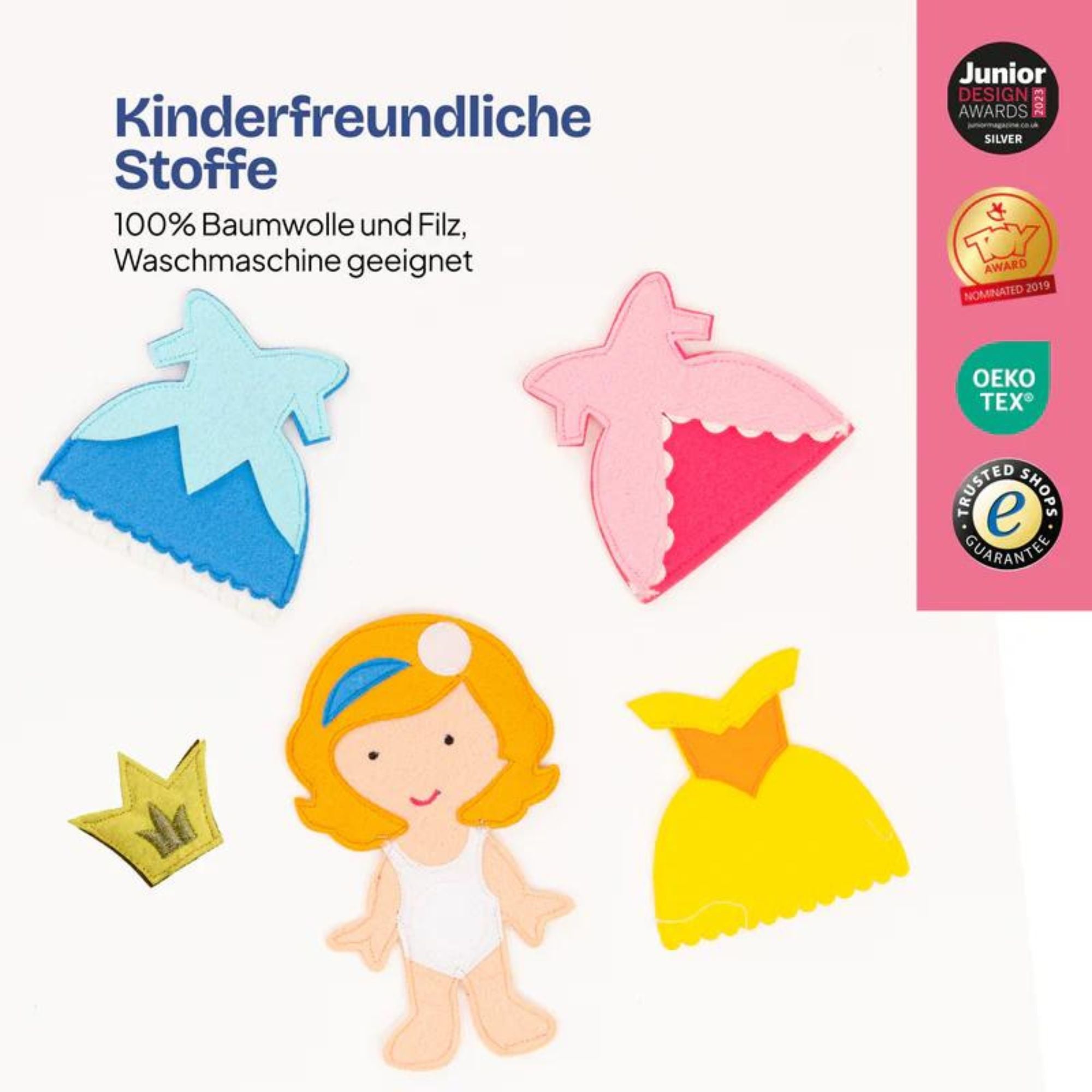 Mini Quiet Book "Kleine Prinzessin" Jolly Designs - malmichmunt.com