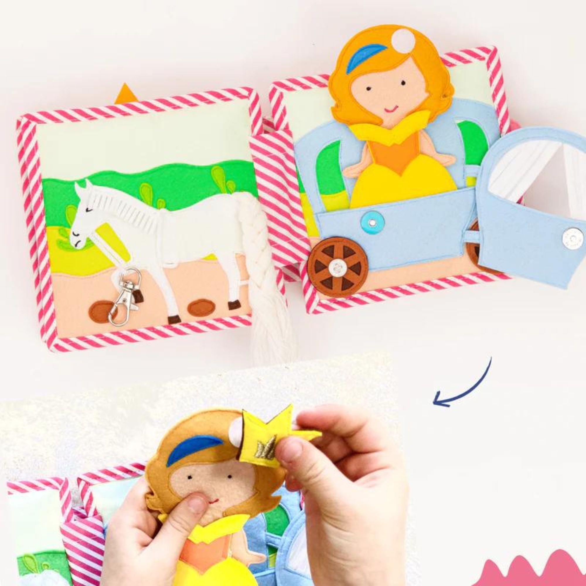 Mini Quiet Book "Kleine Prinzessin" Jolly Designs - malmichmunt.com