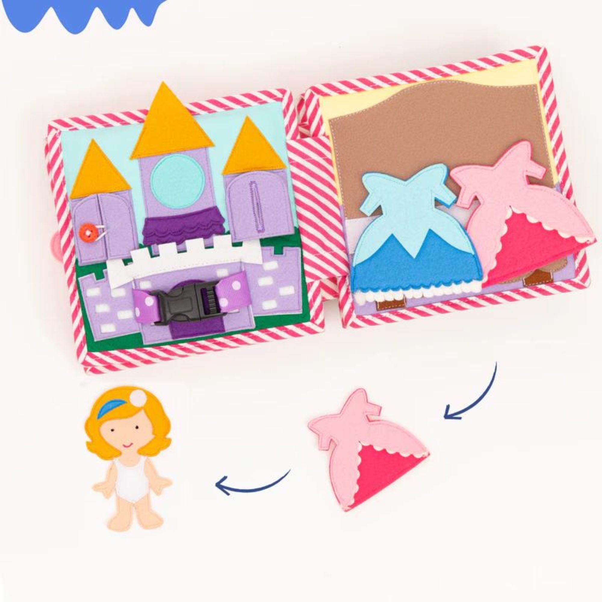 Mini Quiet Book "Kleine Prinzessin" Jolly Designs - malmichmunt.com