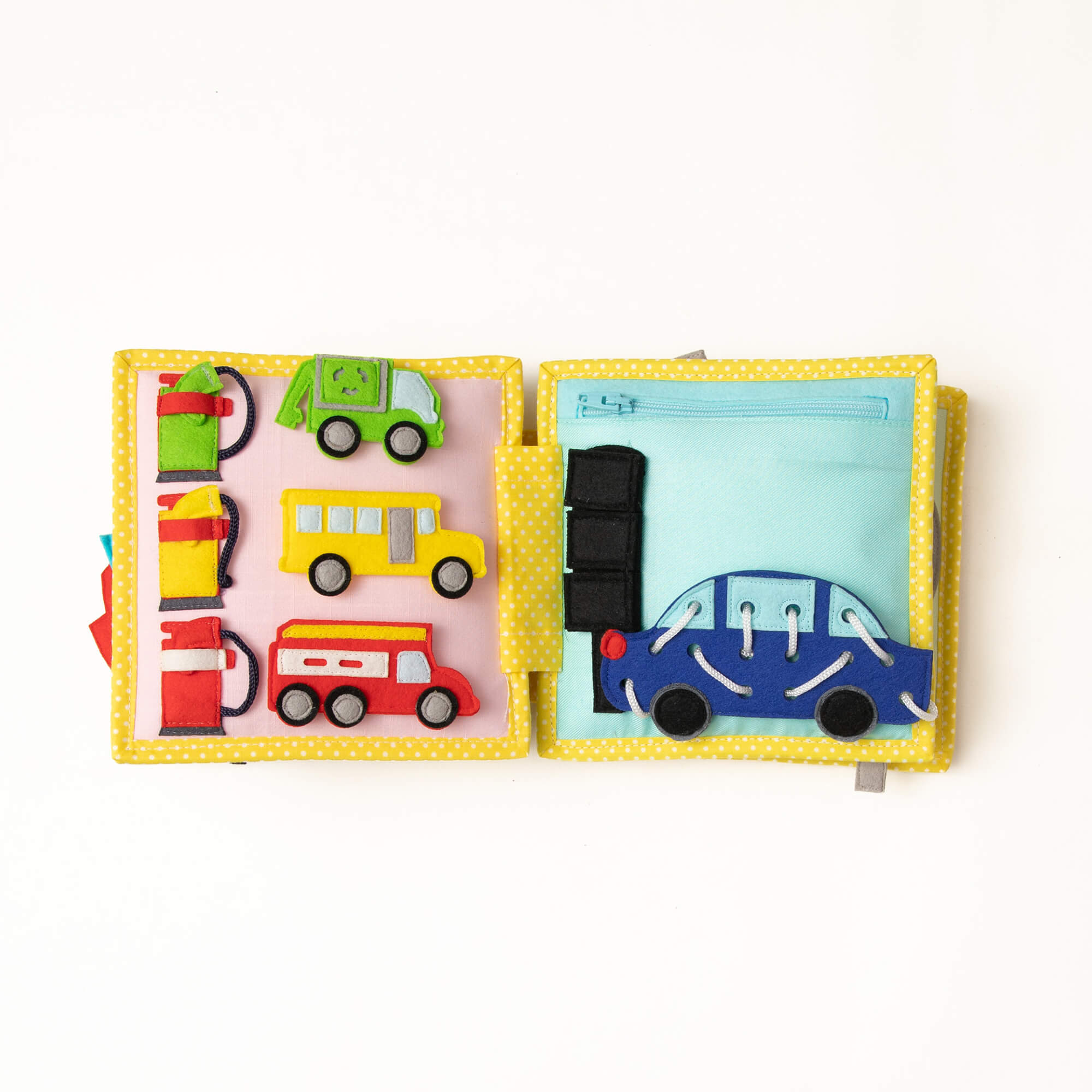 Mini Quiet Book "Mein erster Bagger" (ab 18 Monaten) Jolly Designs - malmichmunt.com