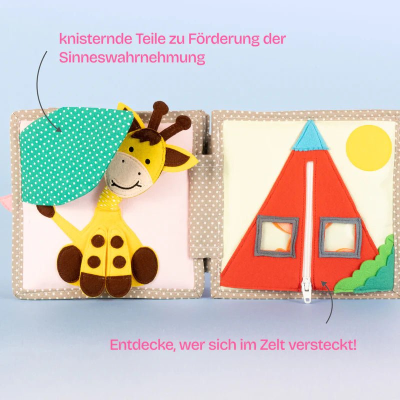 Mini Quiet Book "Schillernder Papagei" Jolly Designs - malmichmunt.com