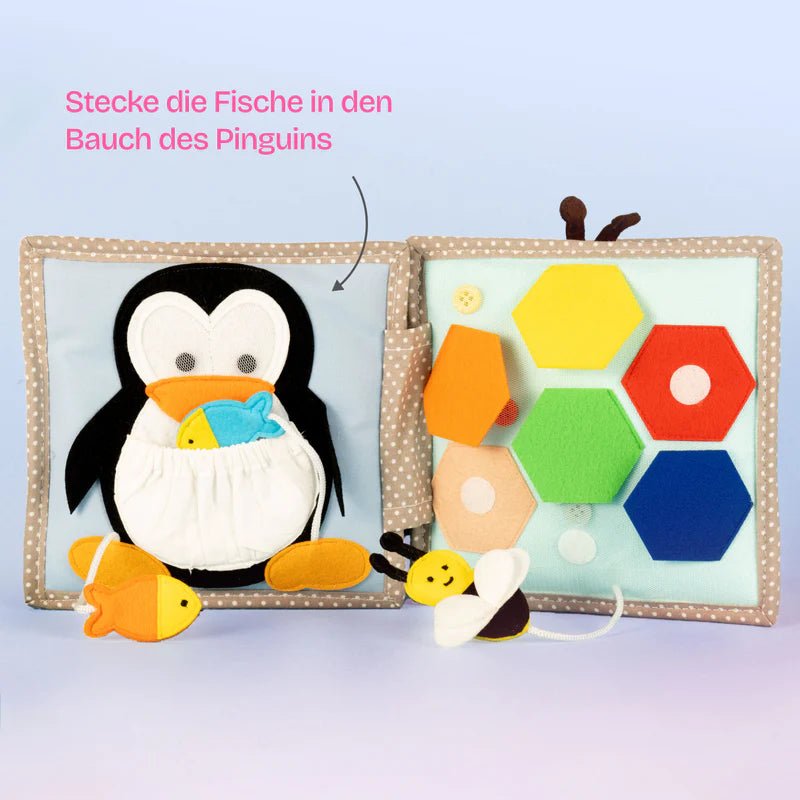 Mini Quiet Book "Schillernder Papagei" Jolly Designs - malmichmunt.com