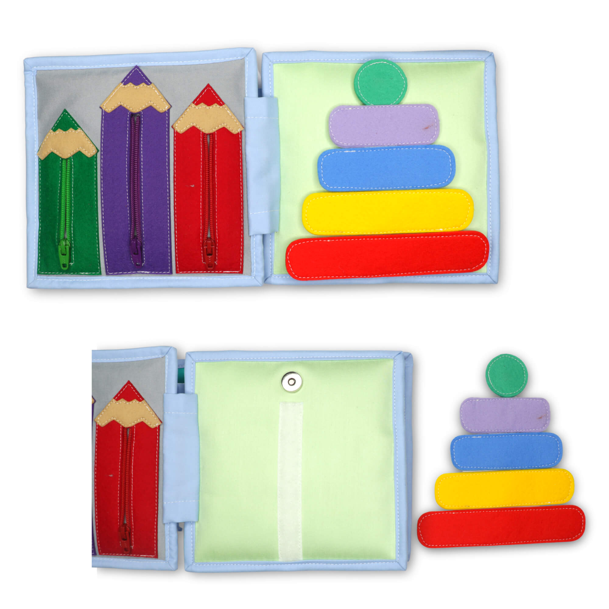 Mini Quiet Book "Sonnenschein" (ab 18 Monaten) Jolly Designs - malmichmunt.com