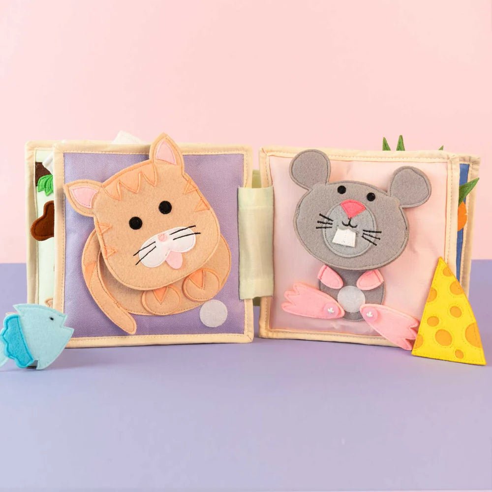 Mini Quiet Book "Tierfreunde" (ab 4 Monaten) Jolly Designs - malmichmunt.com