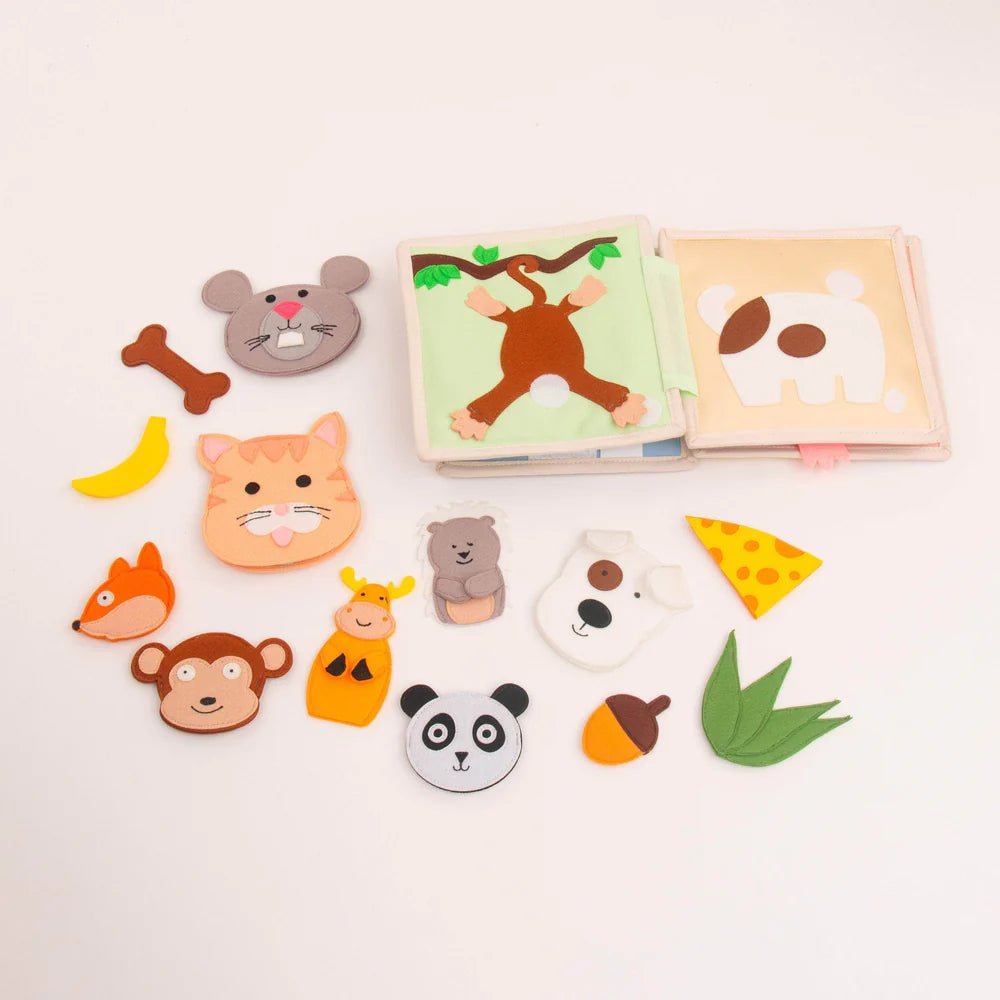 Mini Quiet Book "Tierfreunde" (ab 4 Monaten) Jolly Designs - malmichmunt.com