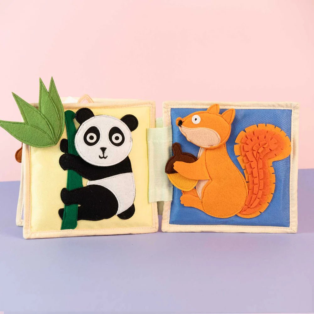 Mini Quiet Book "Tierfreunde" (ab 4 Monaten) Jolly Designs - malmichmunt.com