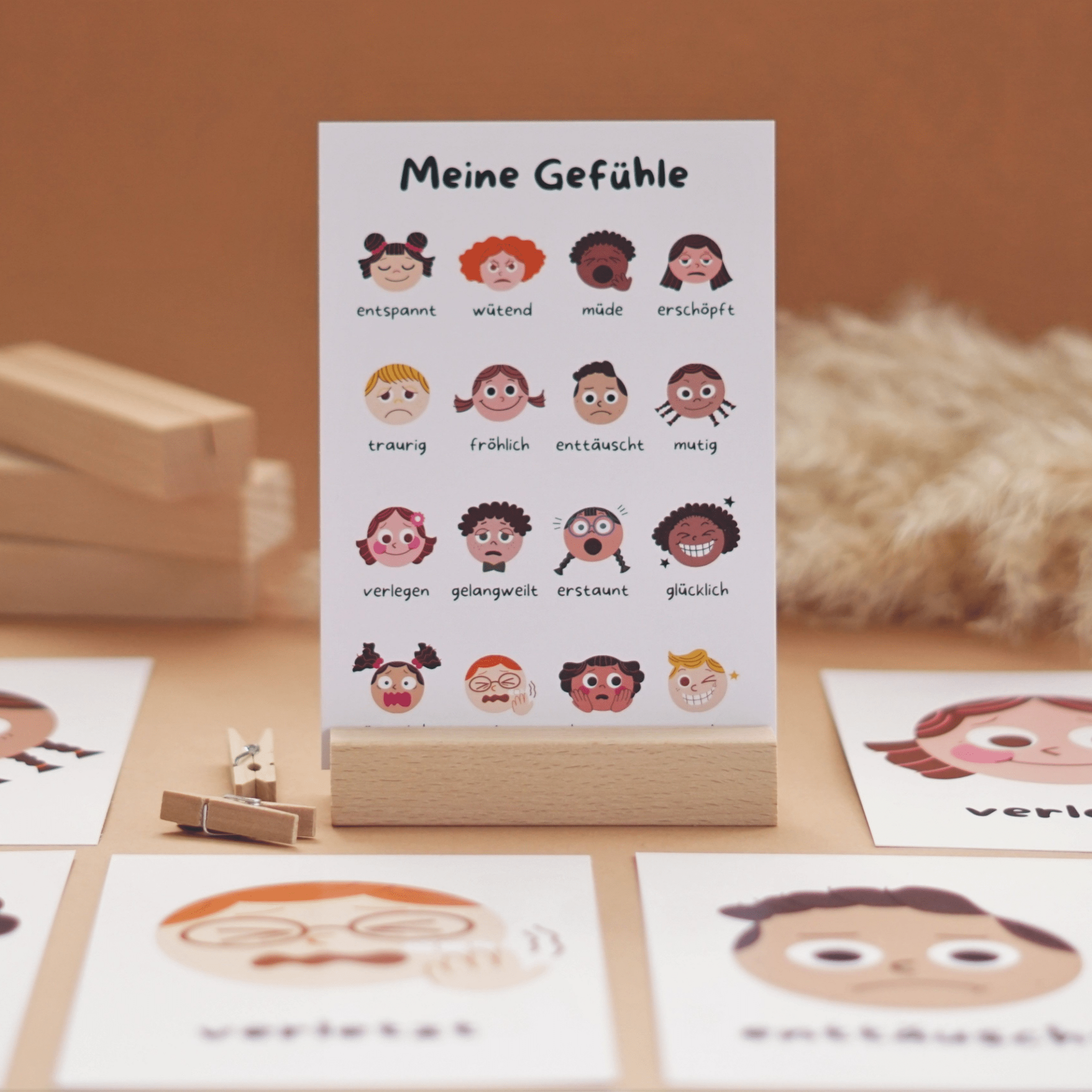 Modern Kids Art - Meine Gefühlskarten Set für Kinder Modern Kids Art - malmichmunt.com