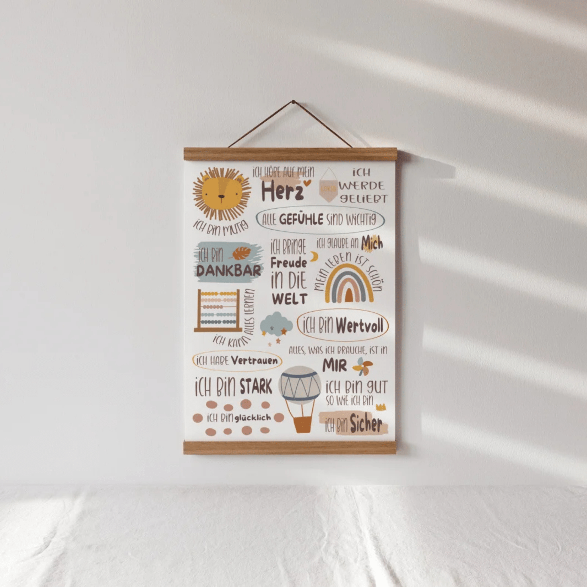 Modern Kids Art - Poster Affirmationen Harmonie 2 Modern Kids Art - malmichmunt.com
