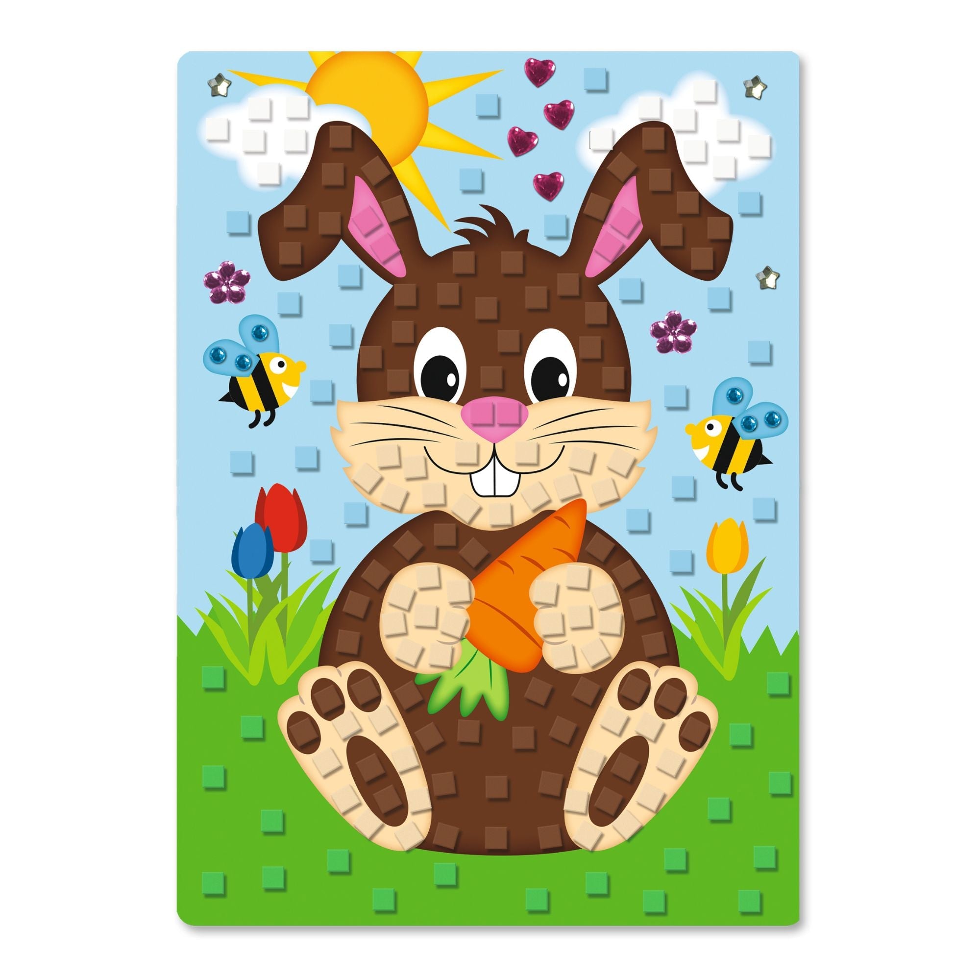 Moosgummi Mosaik "Häschen" Ursus - malmichmunt.com