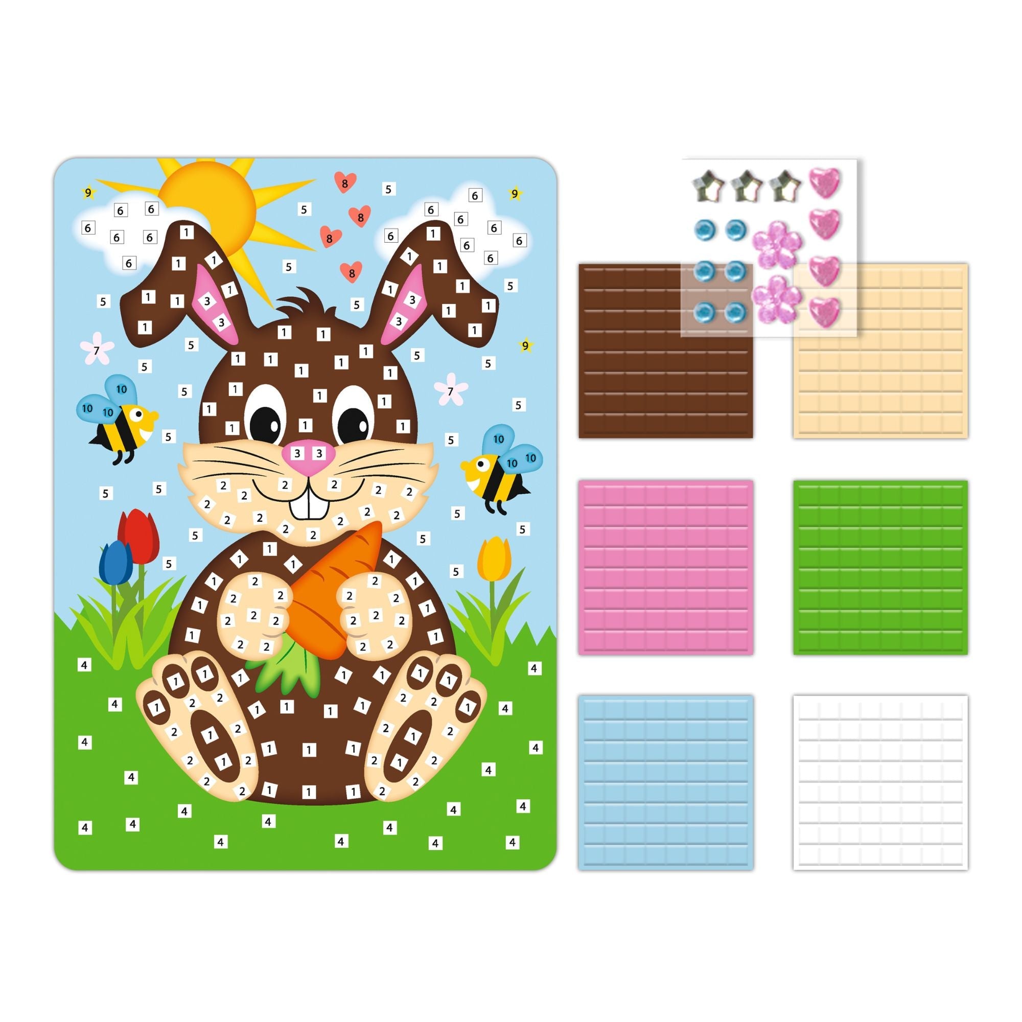 Moosgummi Mosaik "Häschen" Ursus - malmichmunt.com