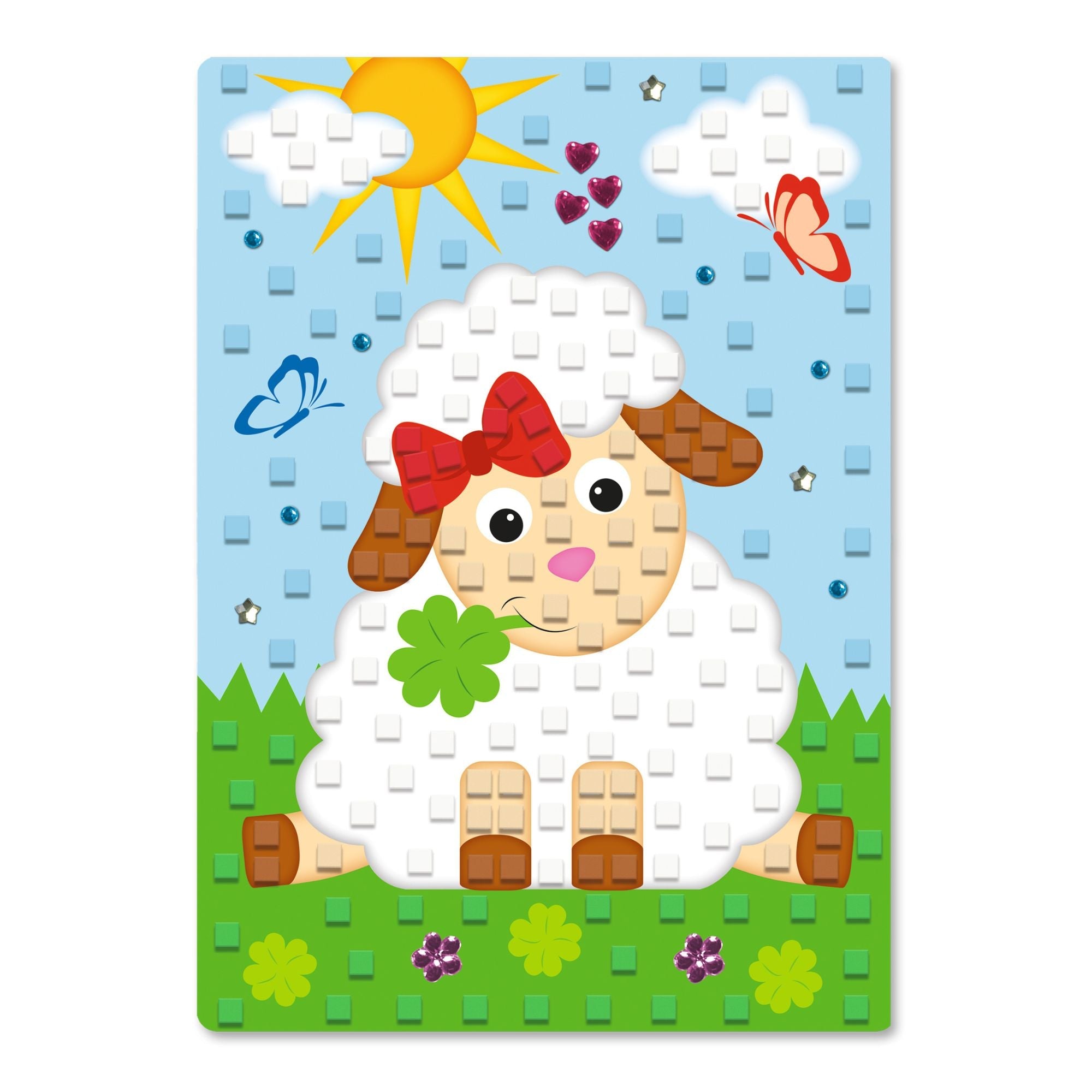 Moosgummi Mosaik "Schäfchen" Ursus - malmichmunt.com