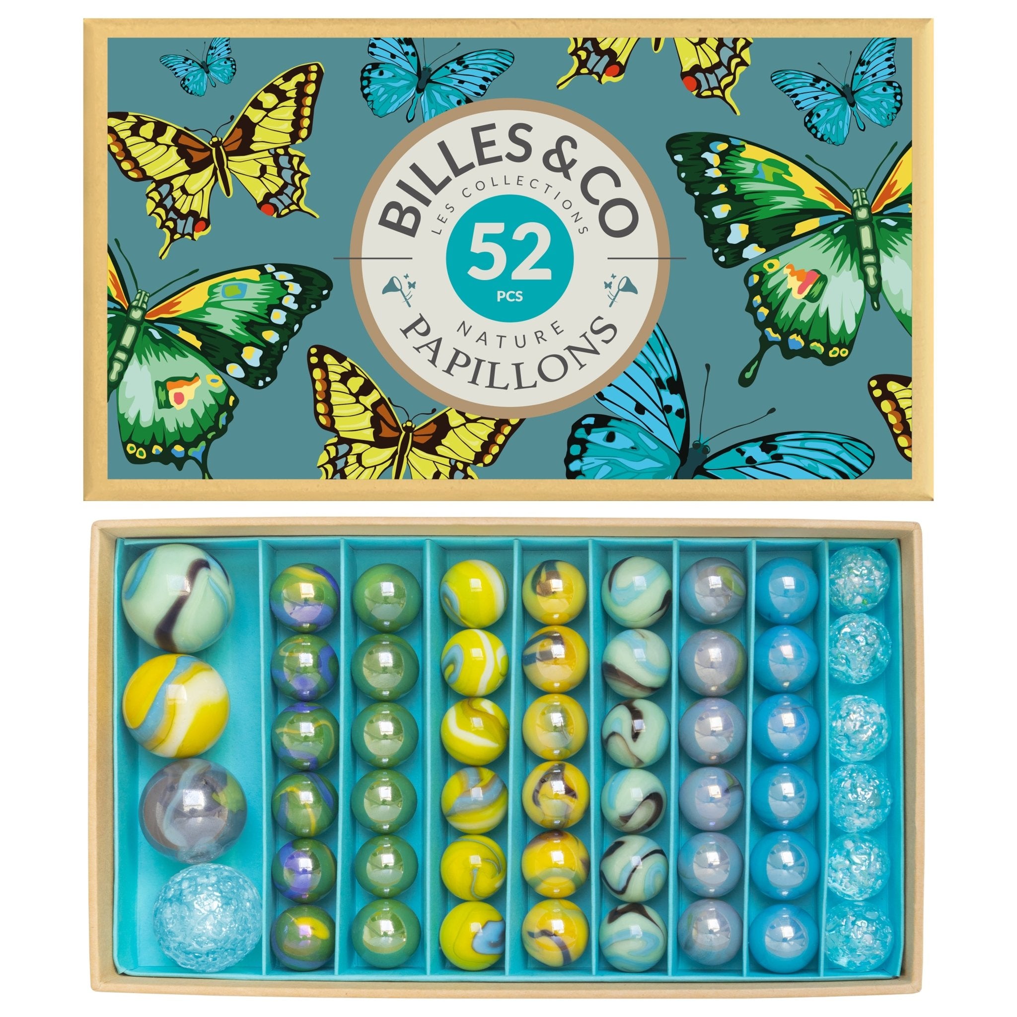 Murmel - Box Schmetterling Billes & Co - malmichmunt.com