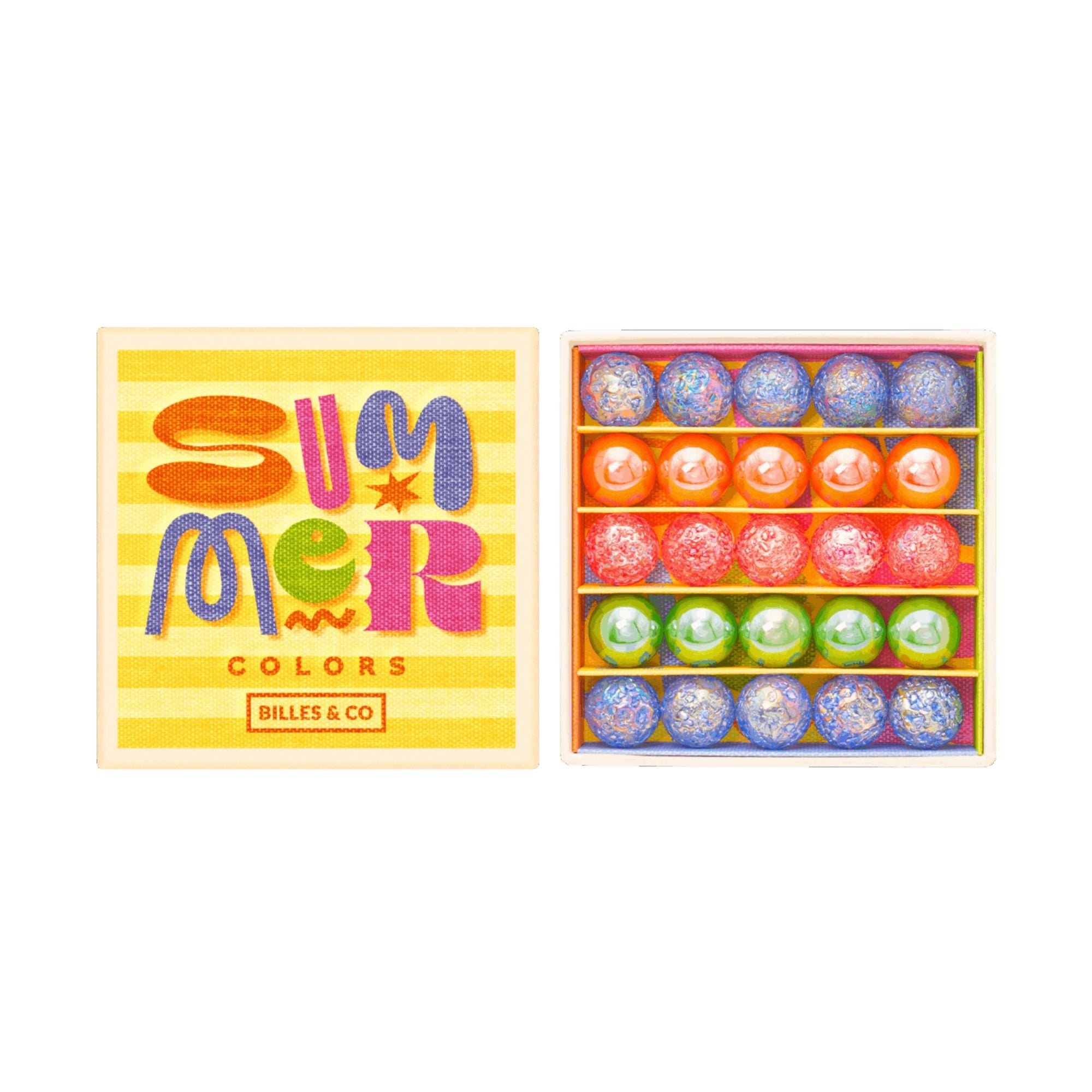 Murmeln Mini - Box Summer Colors Beach Billes & Co - malmichmunt.com