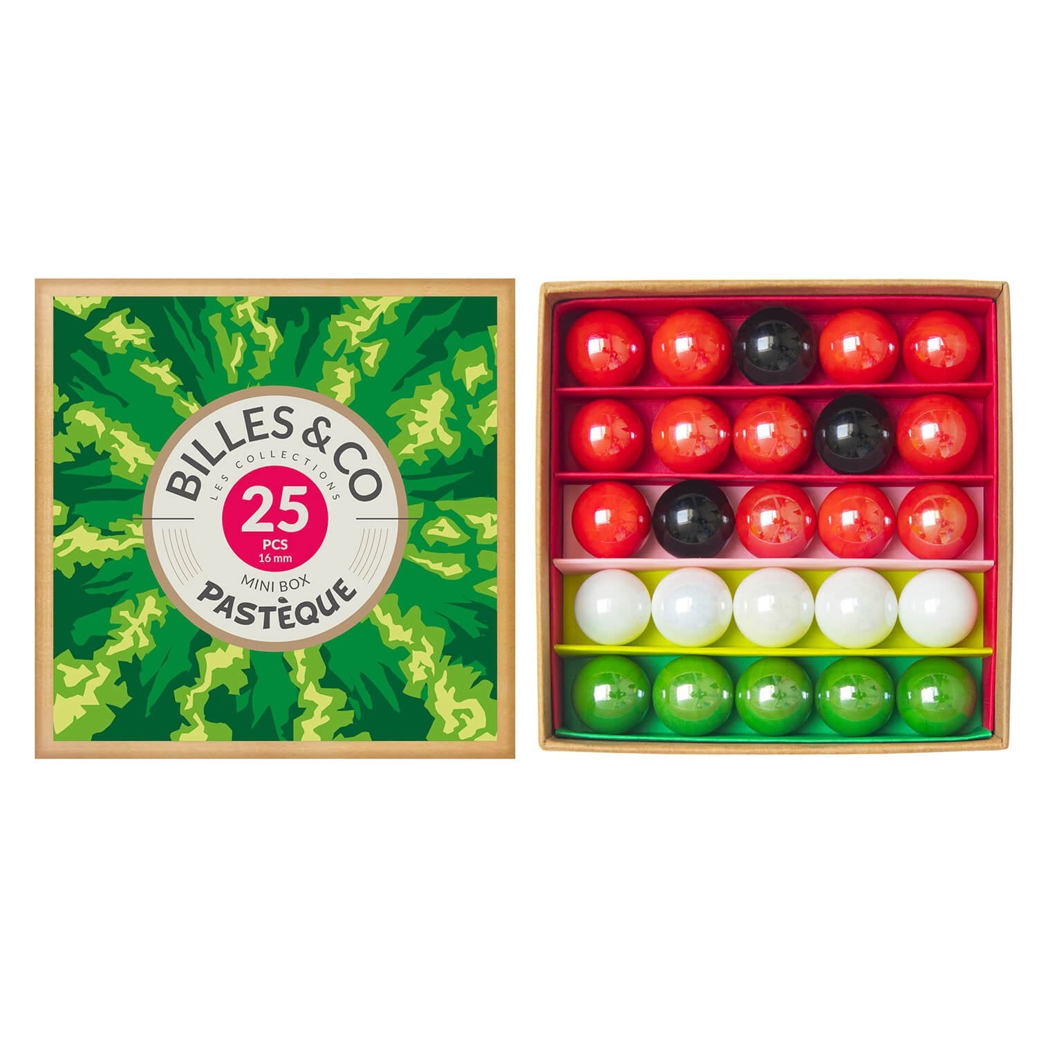 Murmeln Wassermelone Mini - Box Billes & Co - malmichmunt.com