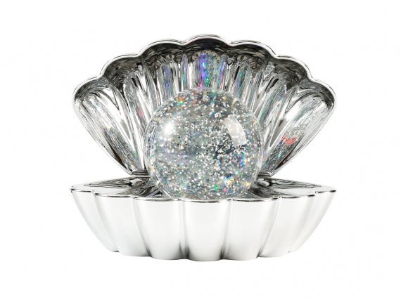 Muschellampe Silber – Dekorative Tischlampe in Muschelform | i - Total i - Total - malmichmunt.com