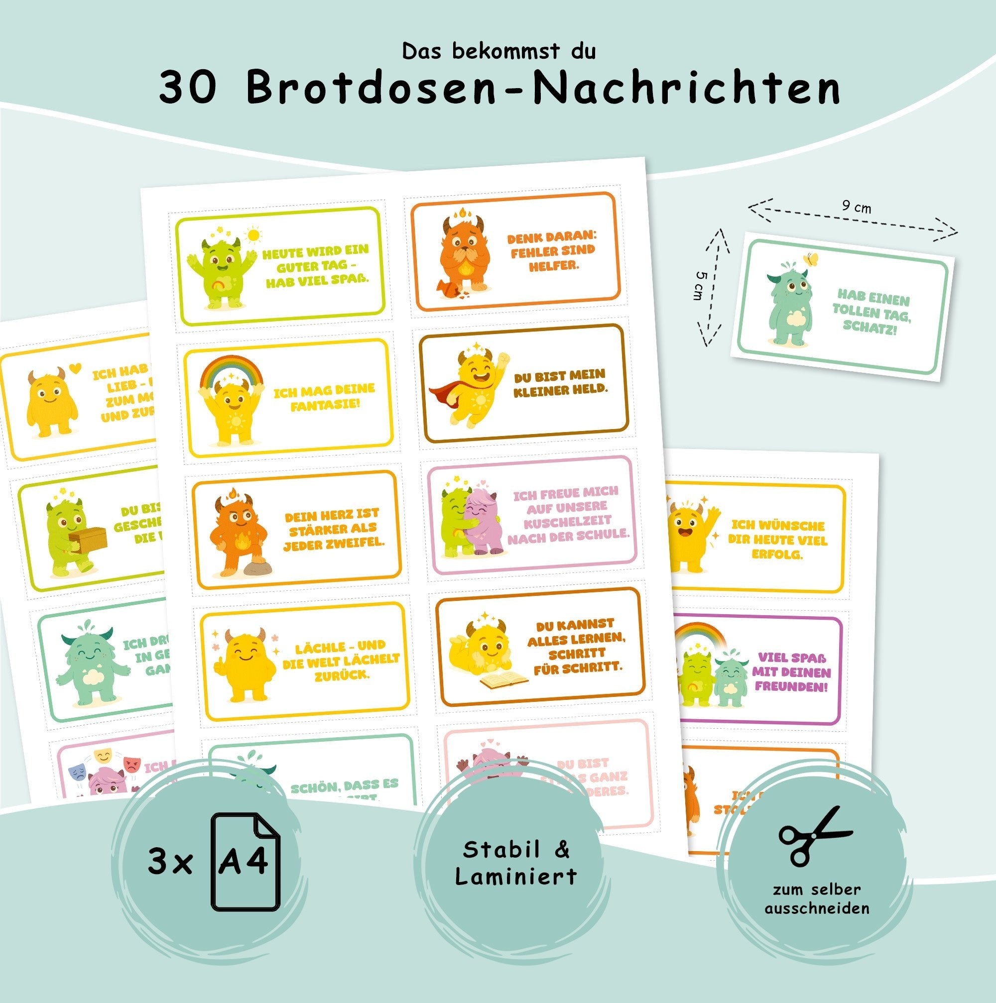 Mutmachbande Brotdosenkarten Jeka - malmichmunt.com